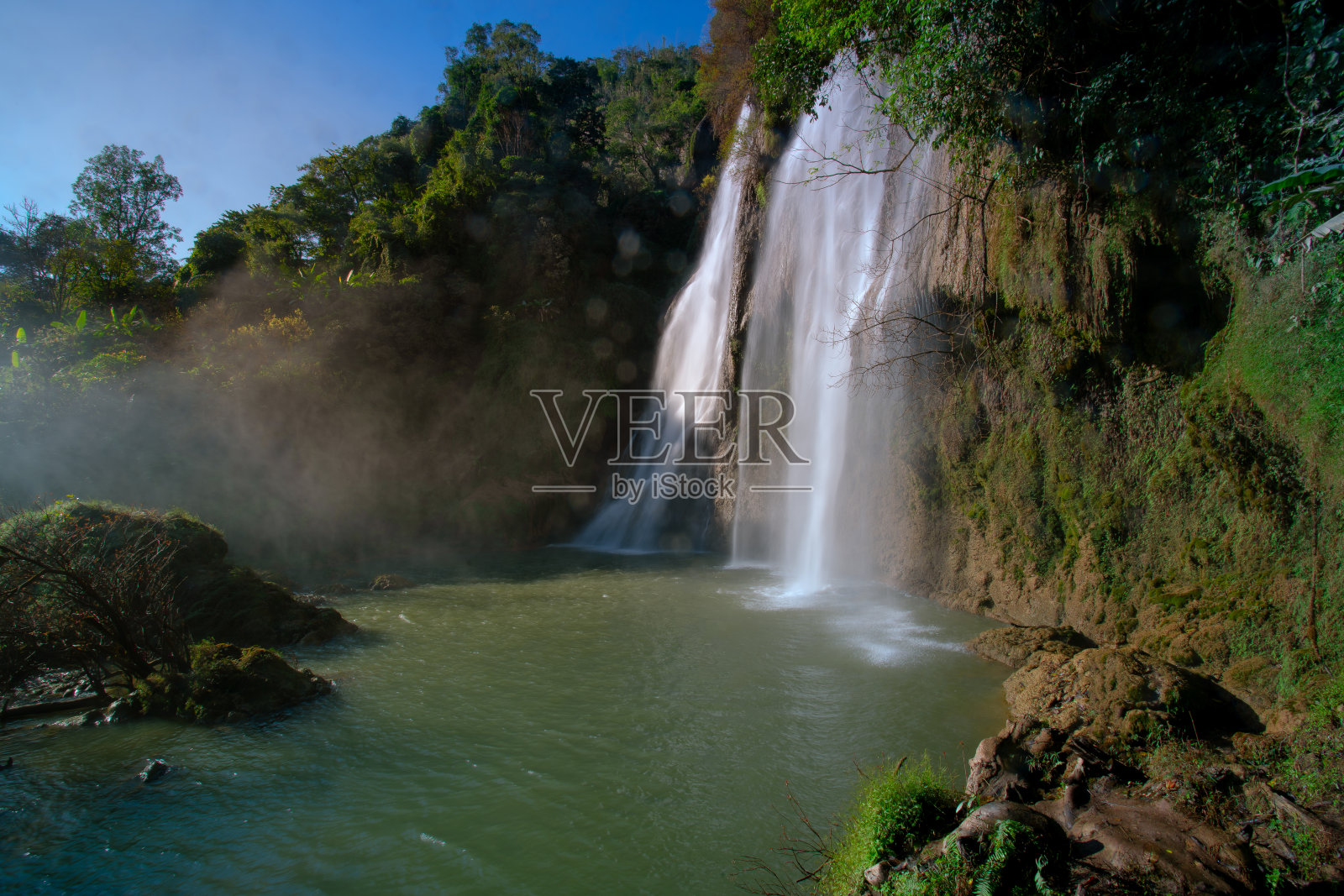 这是你的瀑布照片摄影图片