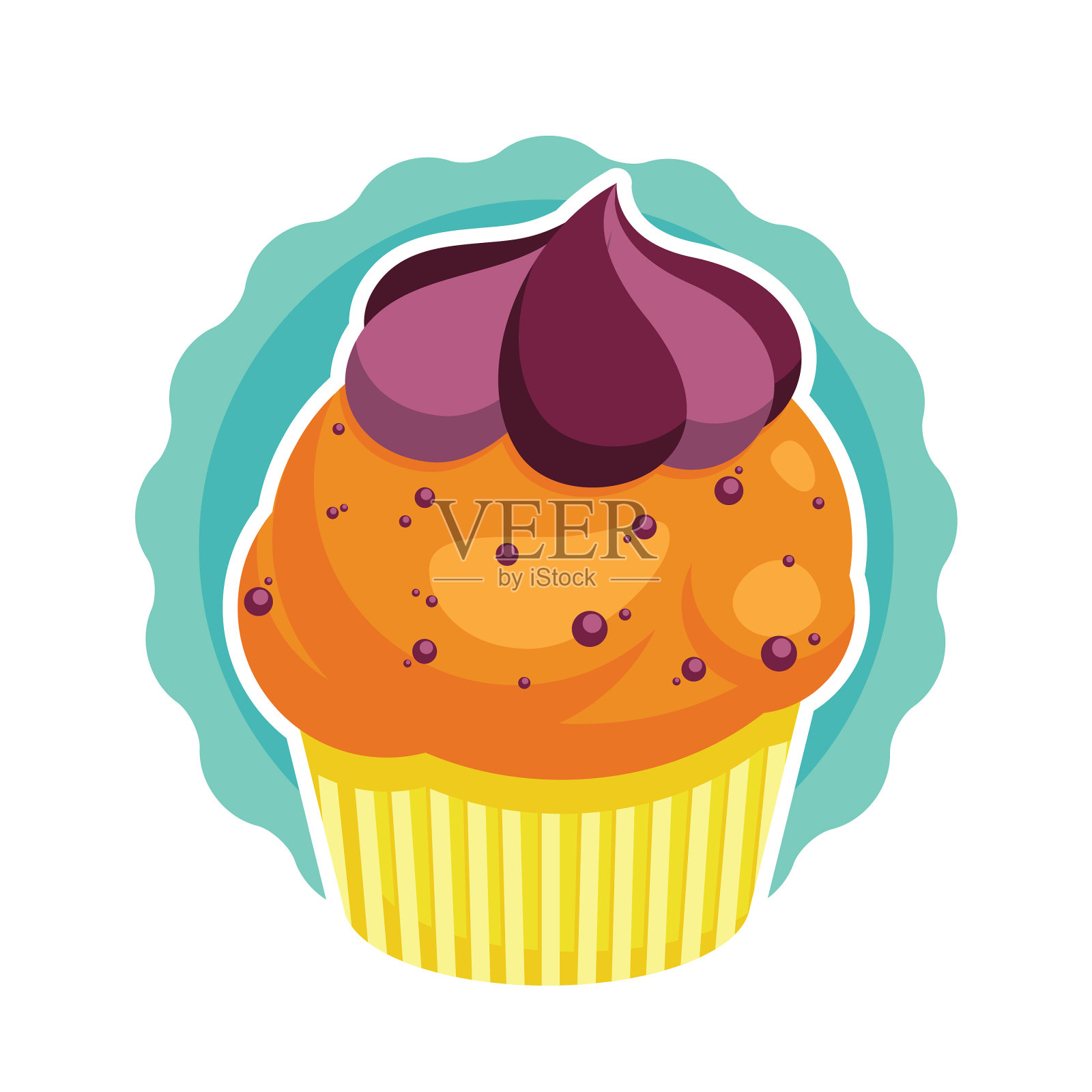 杯子蛋糕设计元素图片