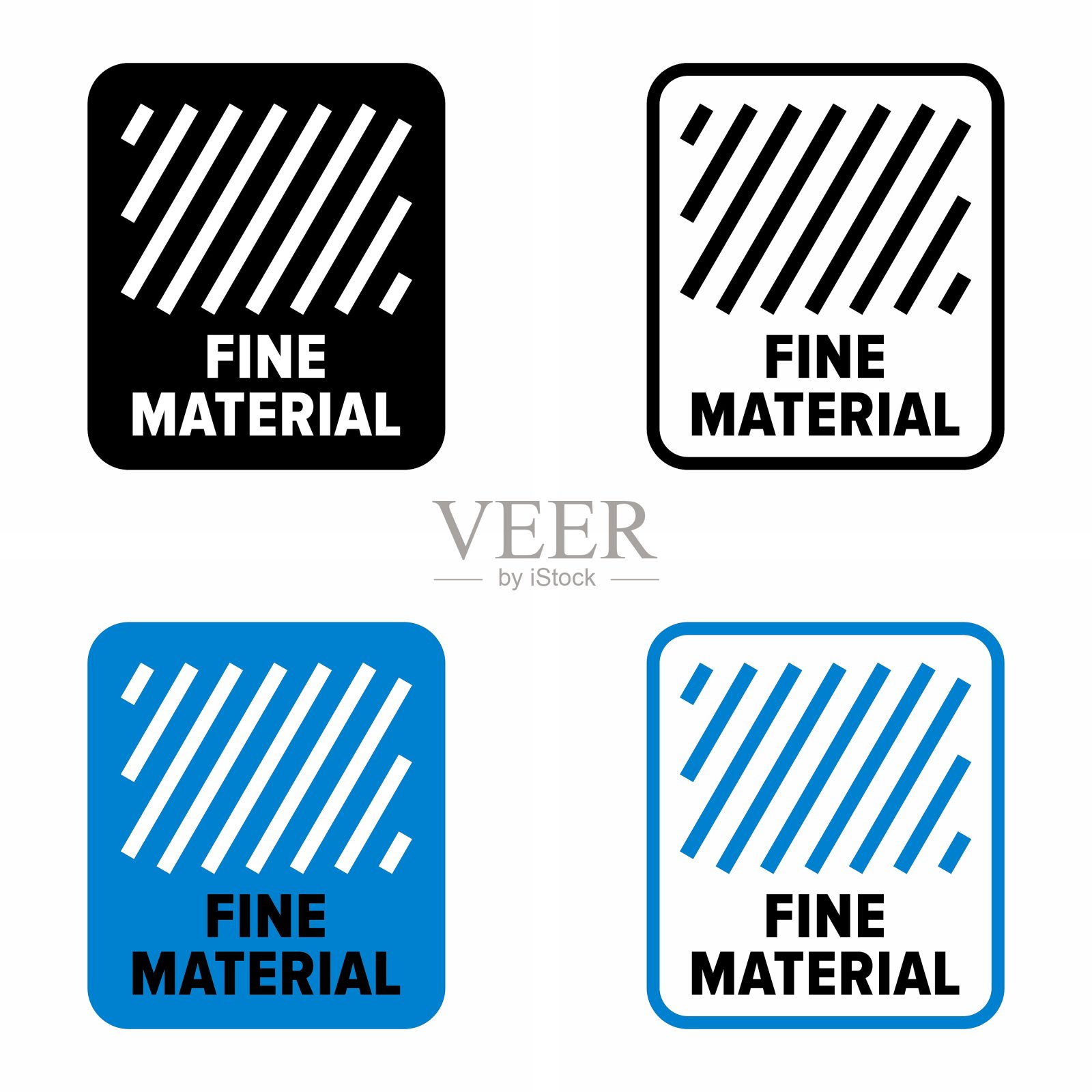 精细材料理化性质信息标志插画图片素材