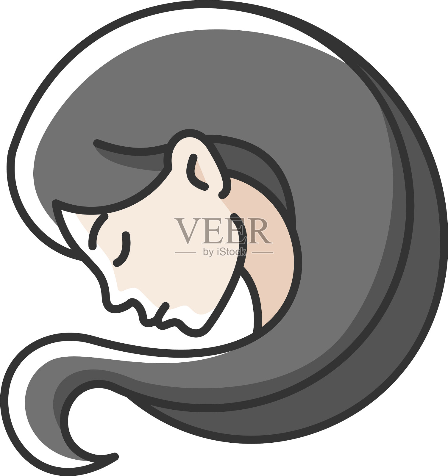 处女座星座RGB颜色图标设计元素图片