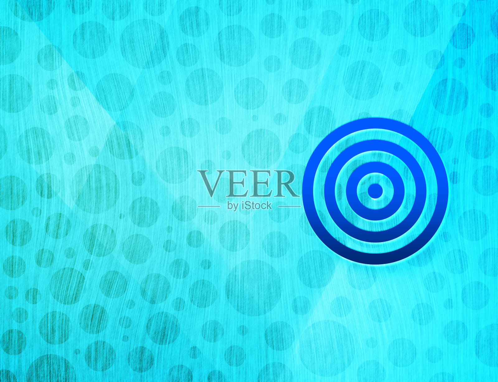 目标图标闪亮气泡抽象青蓝背景湿水纹理插图插画图片素材