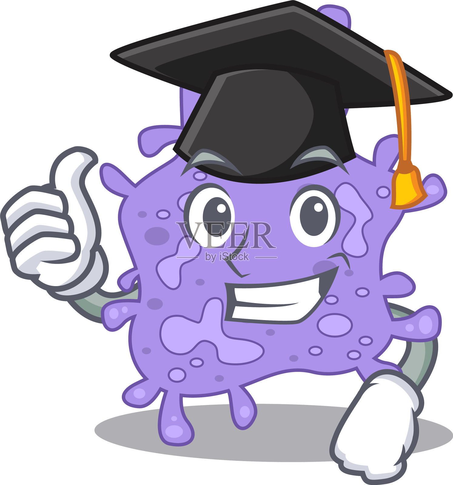 快乐的脸是黑色的金黄色葡萄球菌插画图片素材