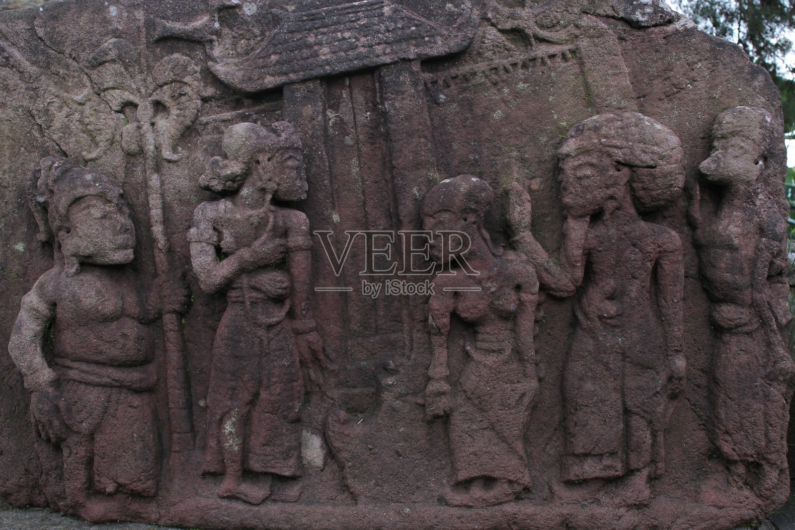 救援Sukuh寺庙照片摄影图片