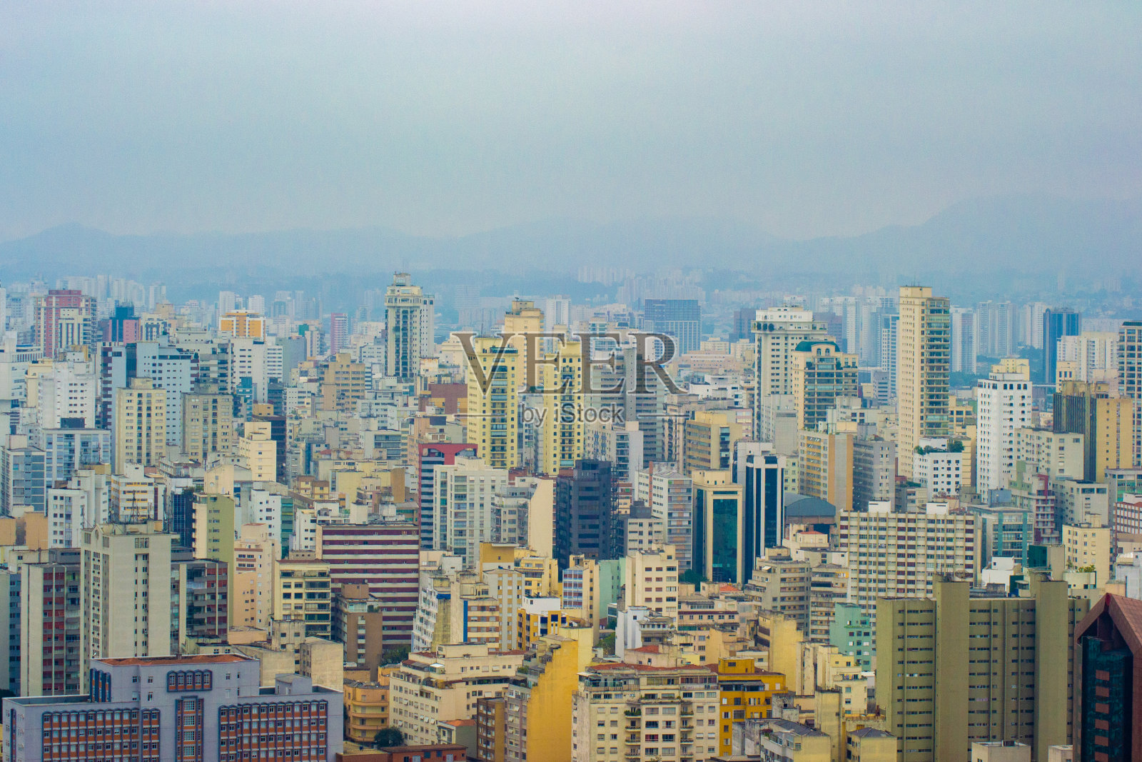 圣保罗市区全景照片摄影图片