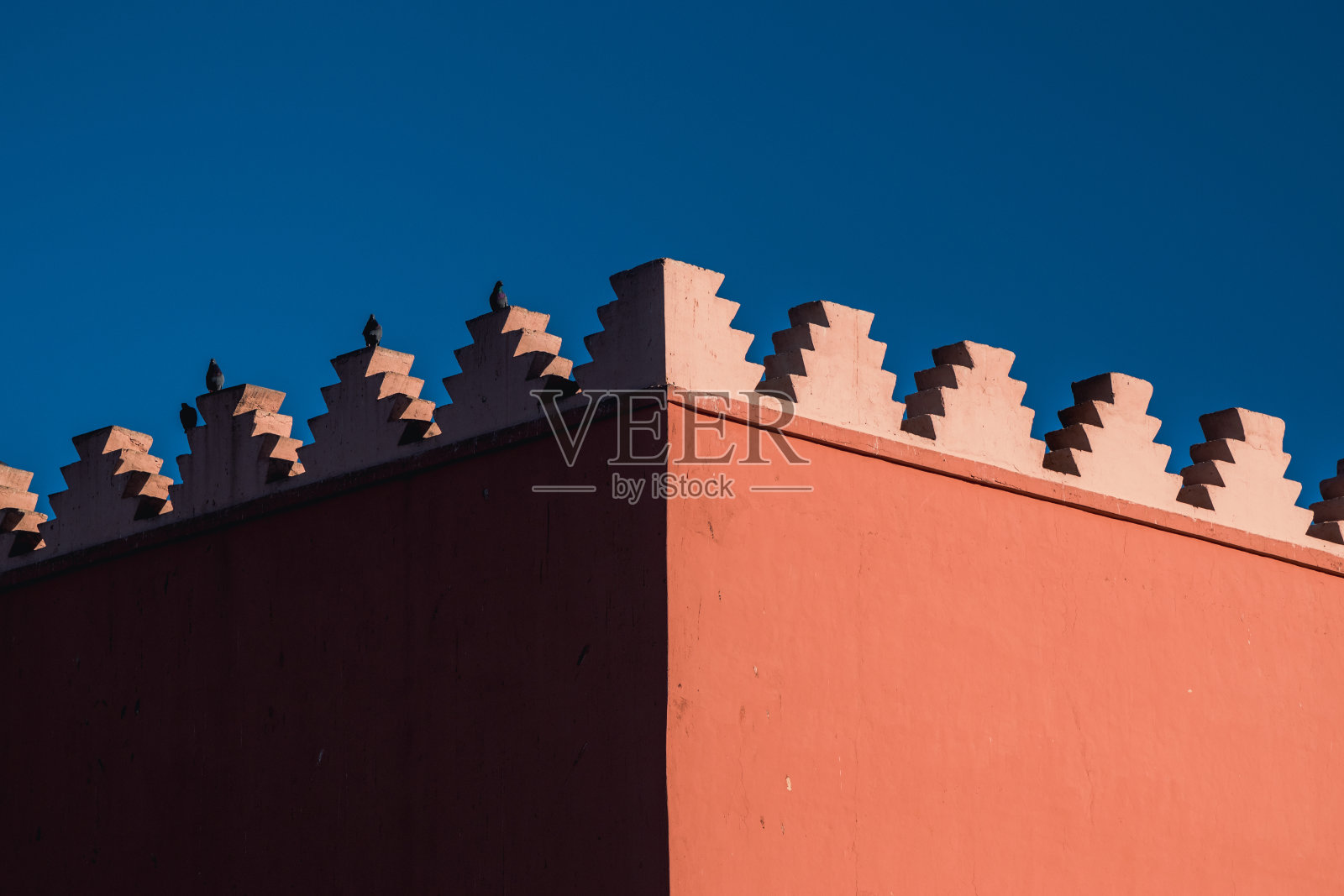 马拉喀什的建筑屋顶照片摄影图片