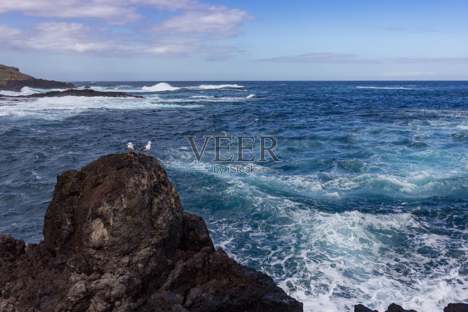 西班牙特内里费北部的一个小镇Garachico照片摄影图片