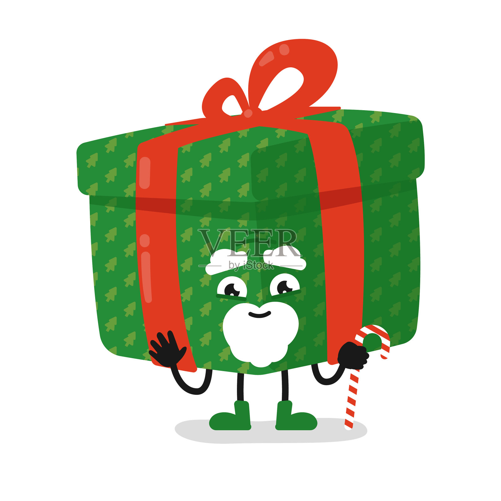 礼盒老人孤立可爱的礼物对象设计元素图片