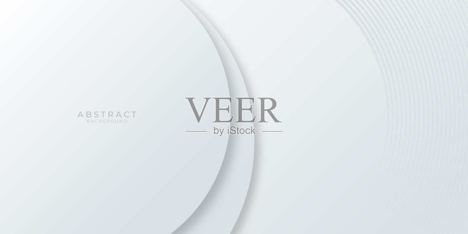 抽象的白色背景。现代银白色商业质感。灰色几何图案与圆圈重叠。优雅的商业背景。矢量图设计模板素材