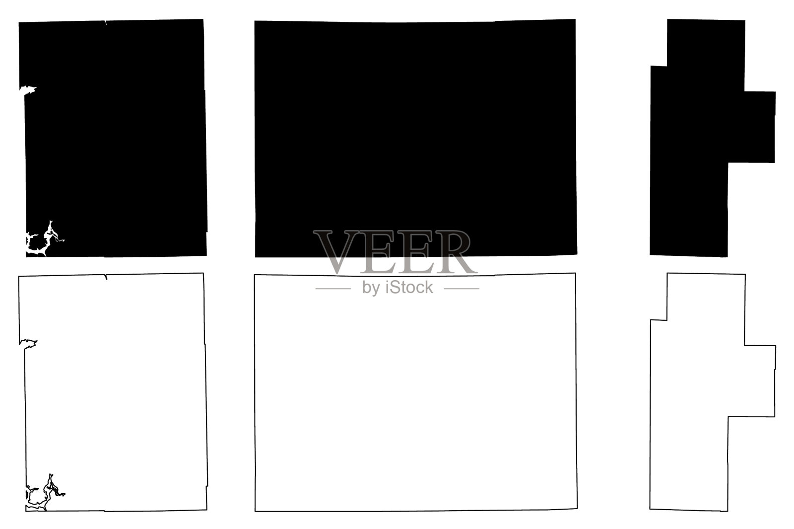 克雷布朗和布恩县印第安那州美国县插画图片素材