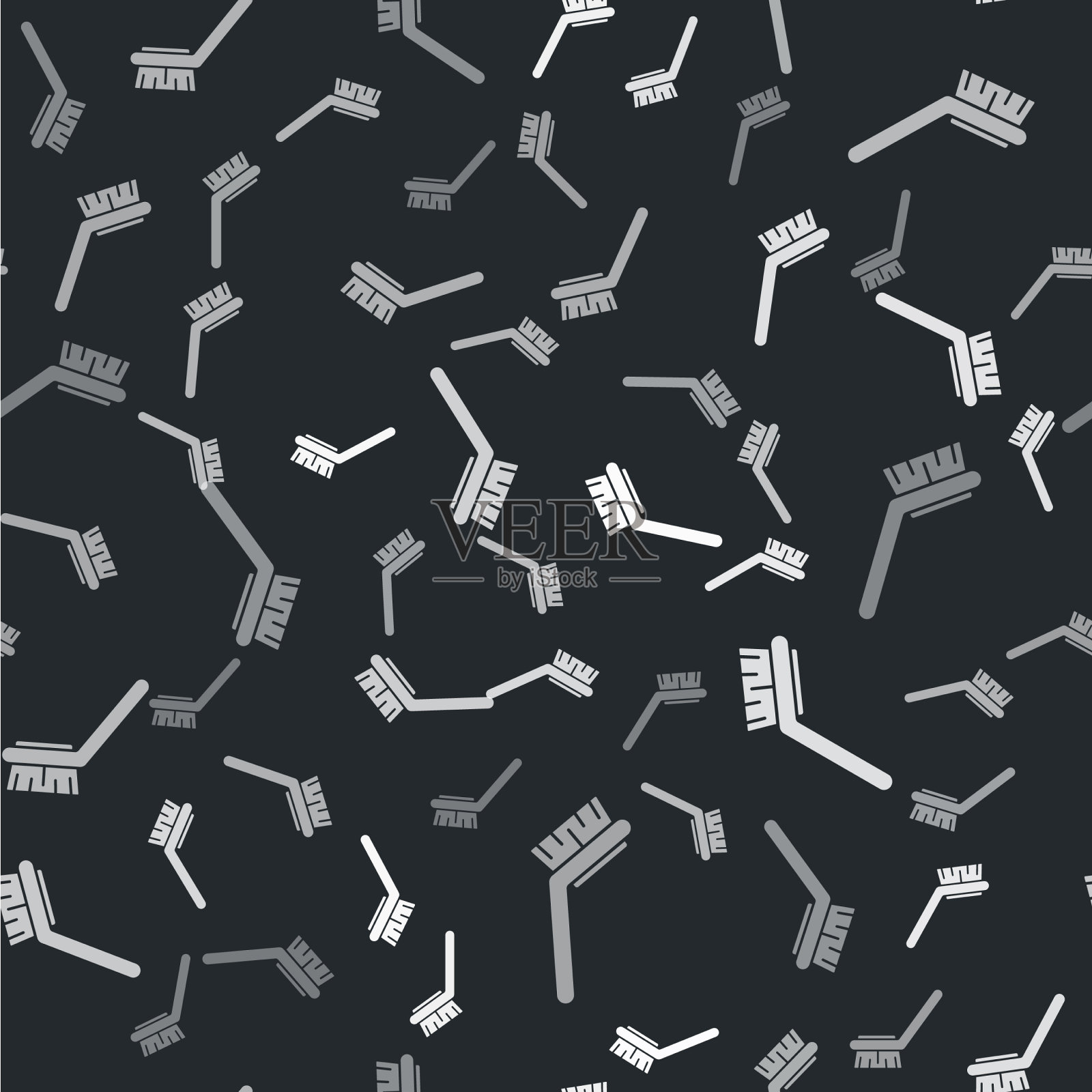 灰色刷清洗图标隔离无缝插画图片素材