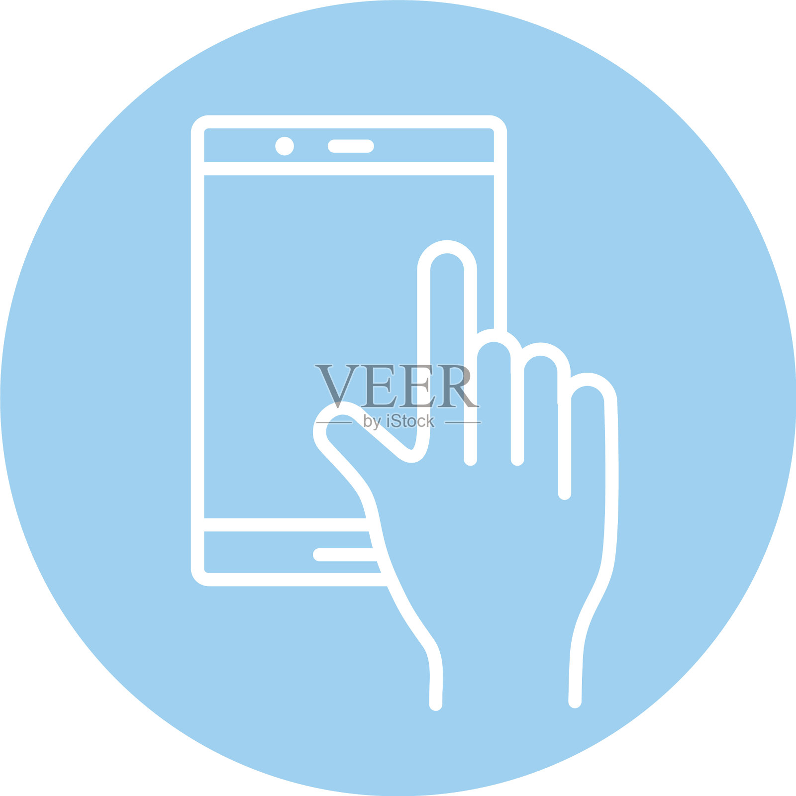 手用平板设备块样式图标图标素材