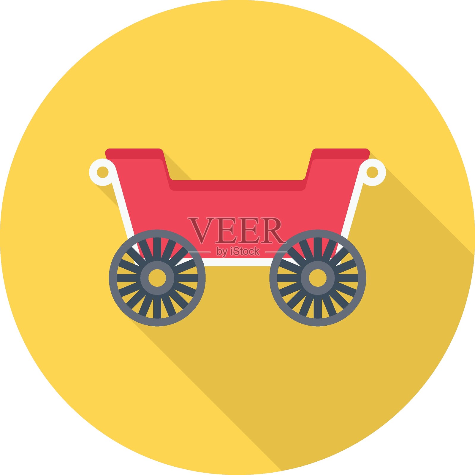 婚礼的马插画图片素材