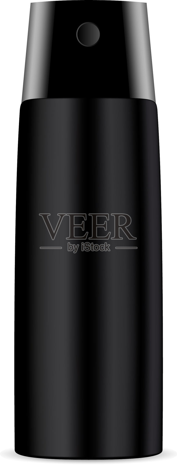 除臭剂喷雾瓶黑色气溶胶管模型设计元素图片