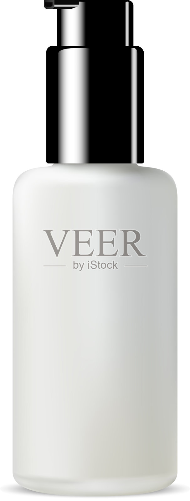 白玻璃瓶粉底霜化妆瓶设计元素图片