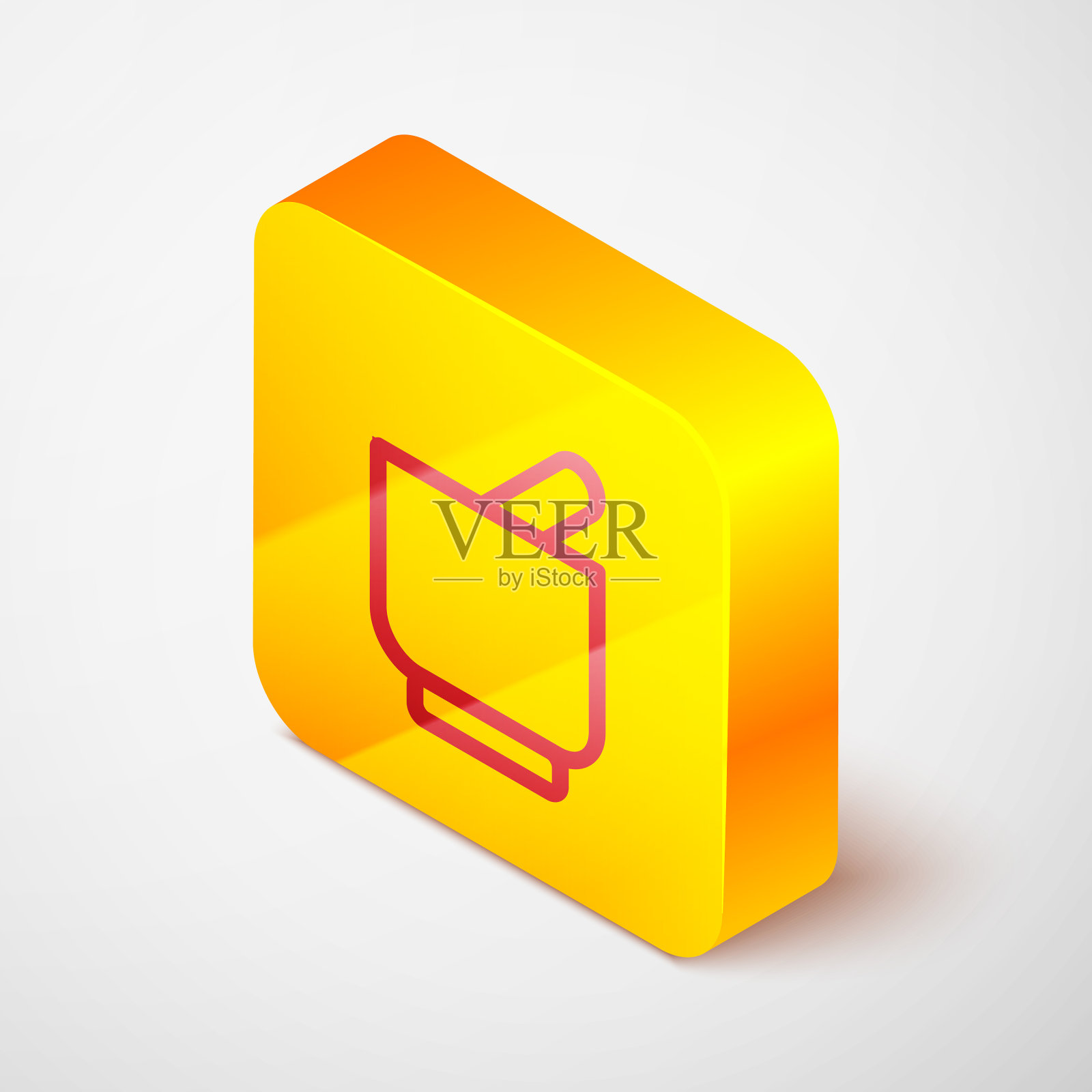 等距线臼和杵的图标孤立上图标素材