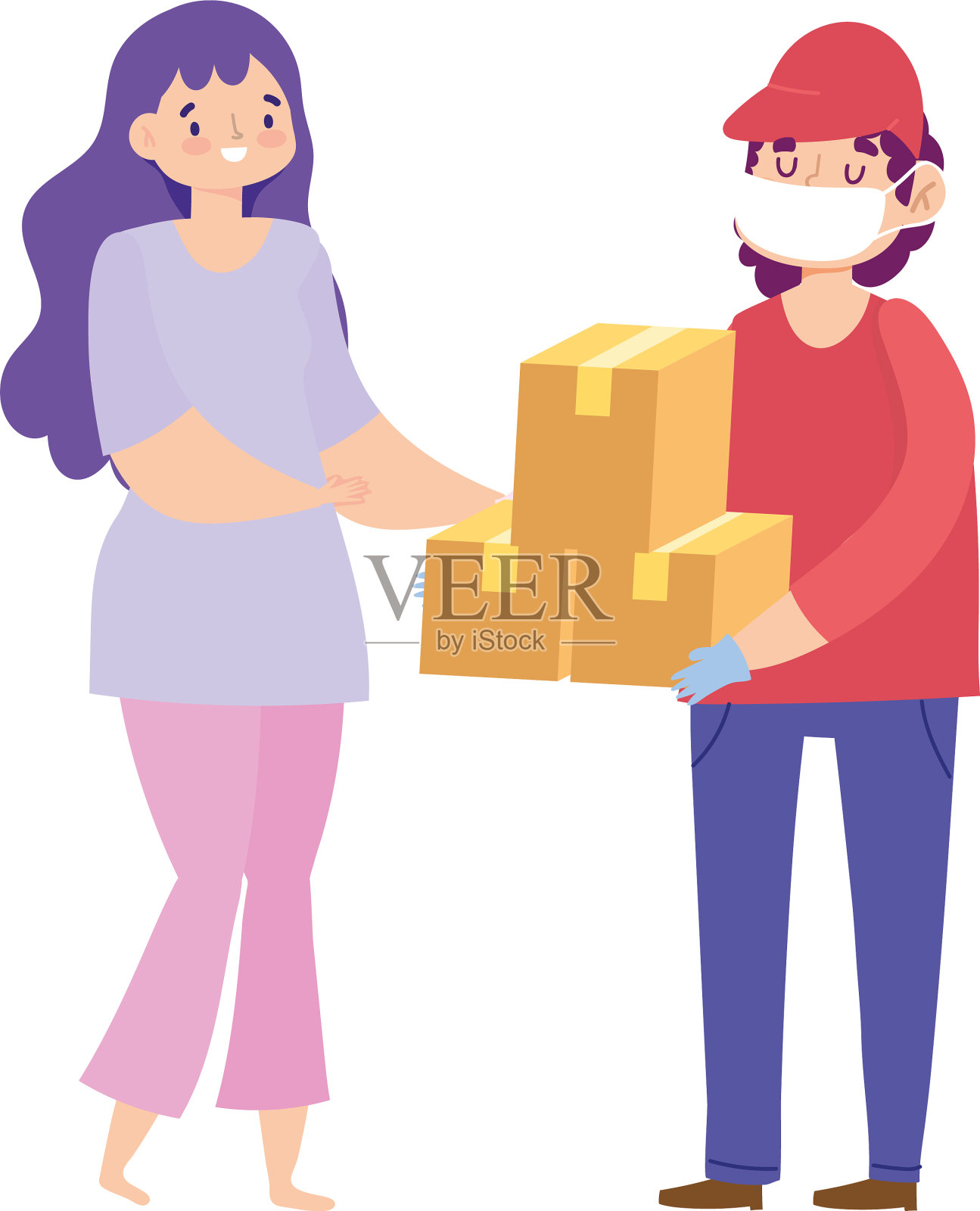 新冠肺炎疫情期间在家安全分娩设计元素图片