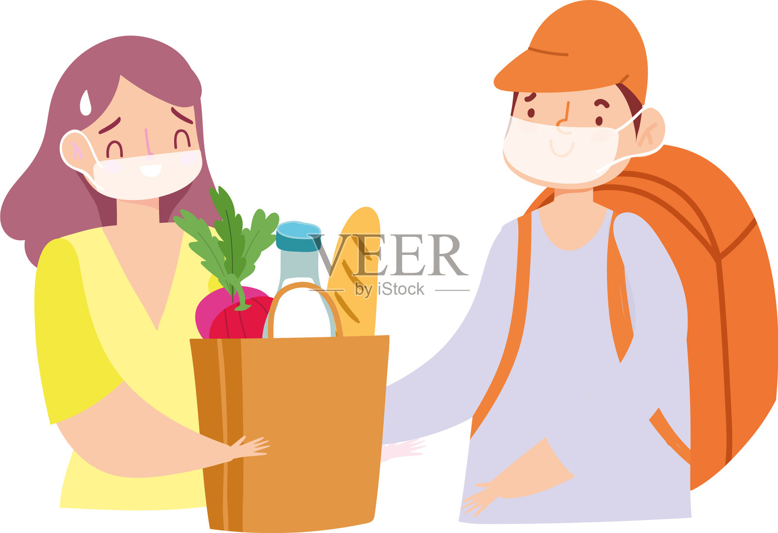 新冠肺炎疫情期间在家安全分娩设计元素图片