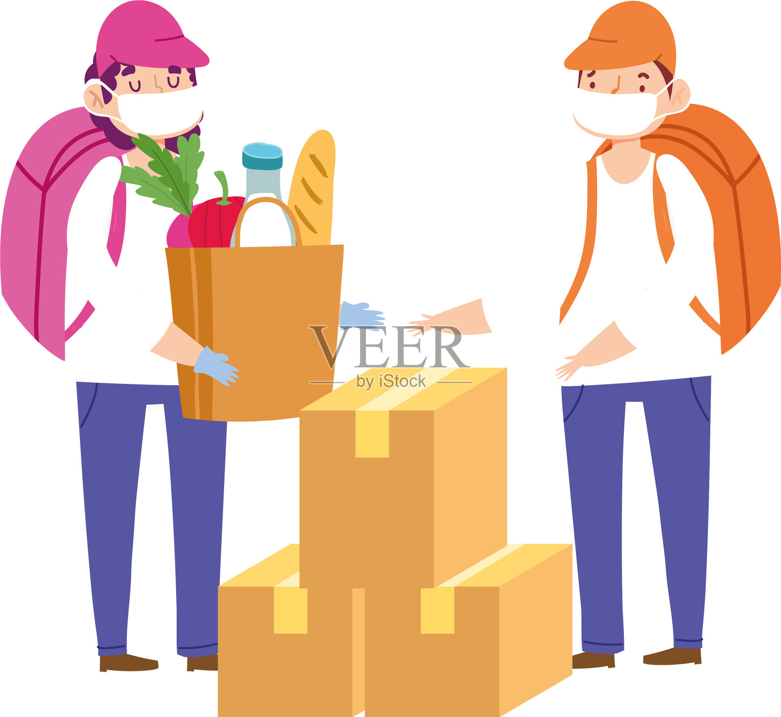 新冠肺炎疫情期间在家安全分娩设计元素图片