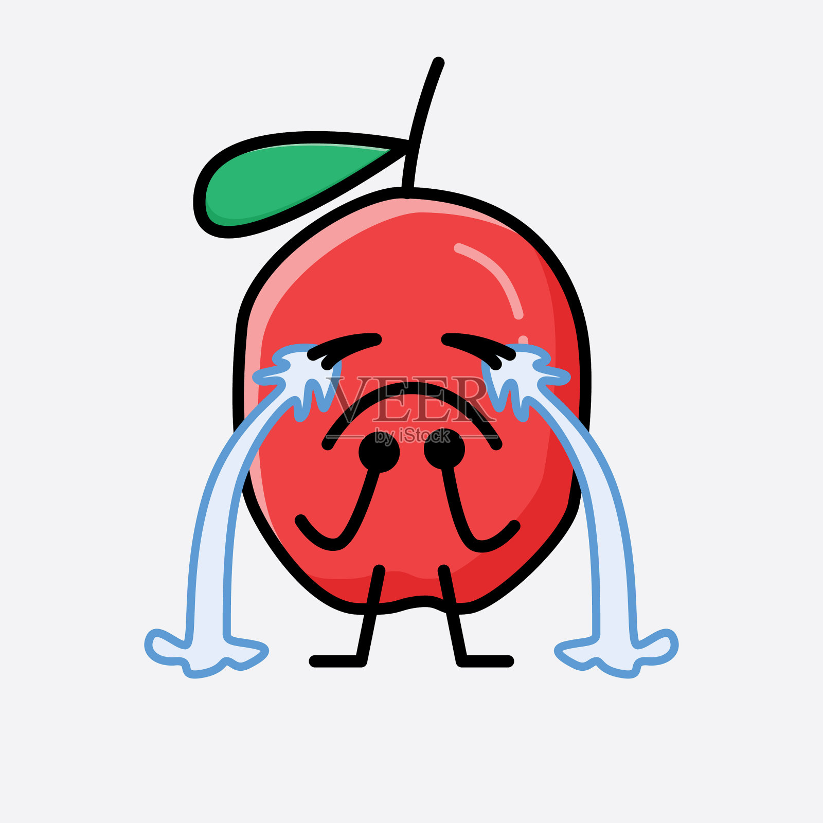 可爱的枸杞字符插画图片素材