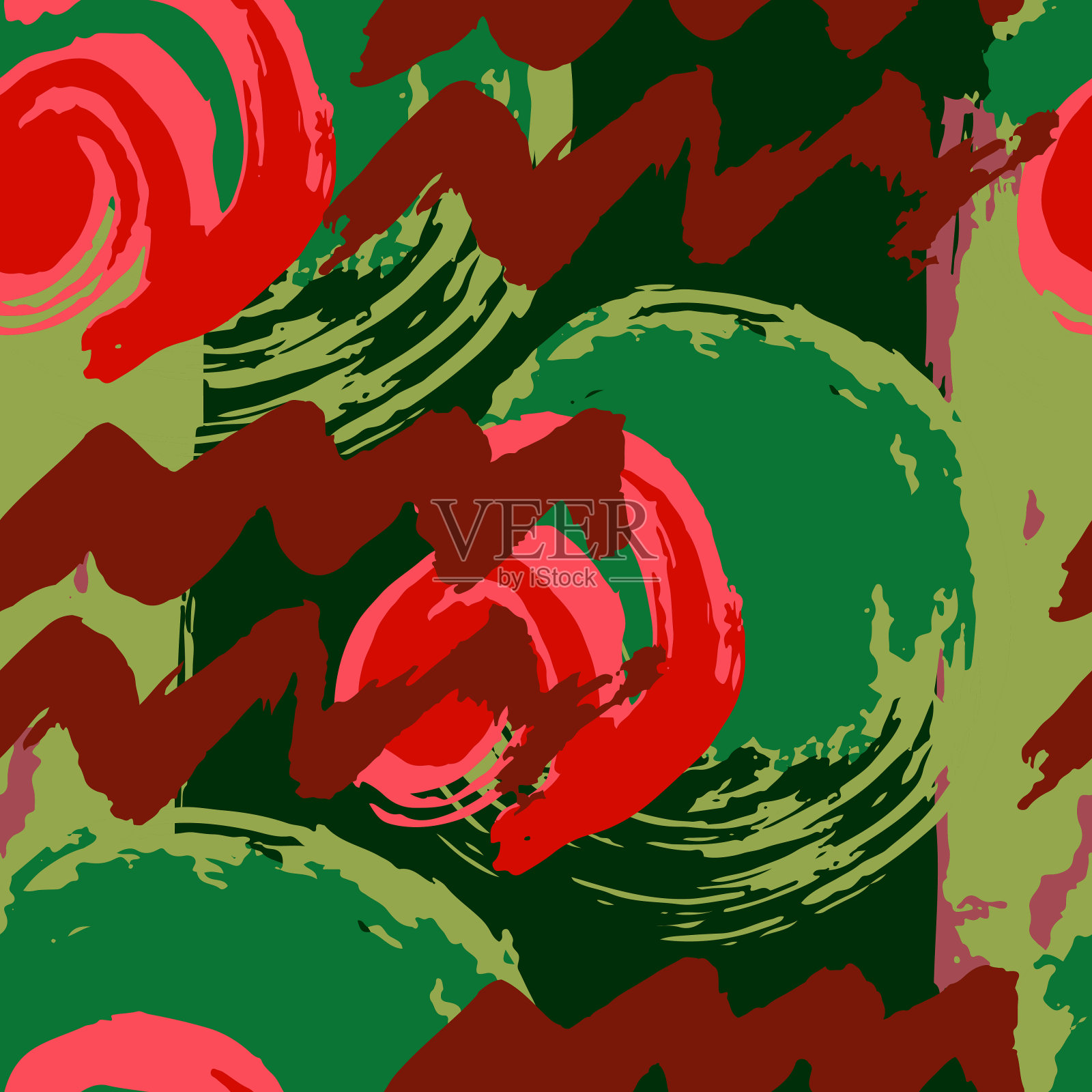 抽象艺术无缝图案插画图片素材