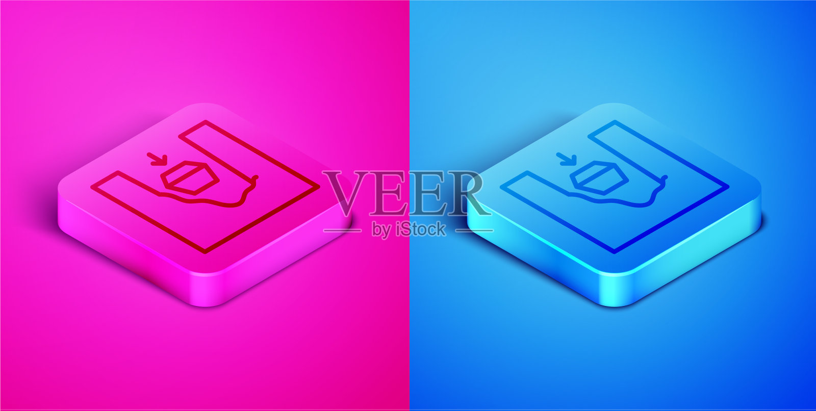 等距线棺材在墓上孤立图标图标素材