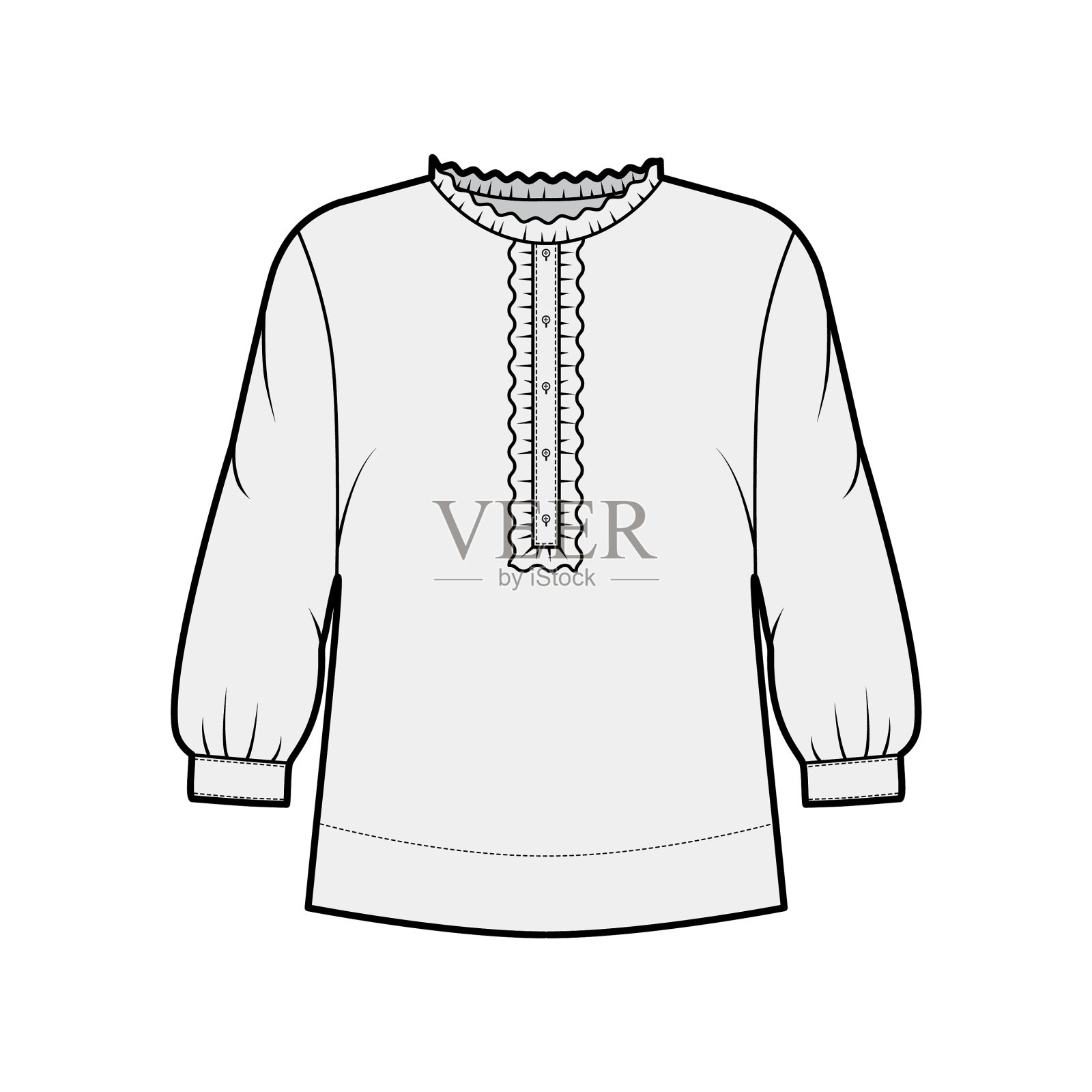 衬衫技术方式插画图片素材