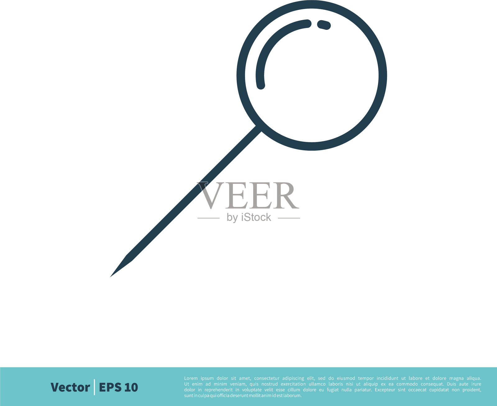 图钉定位图图标标识模板设计插画图片素材