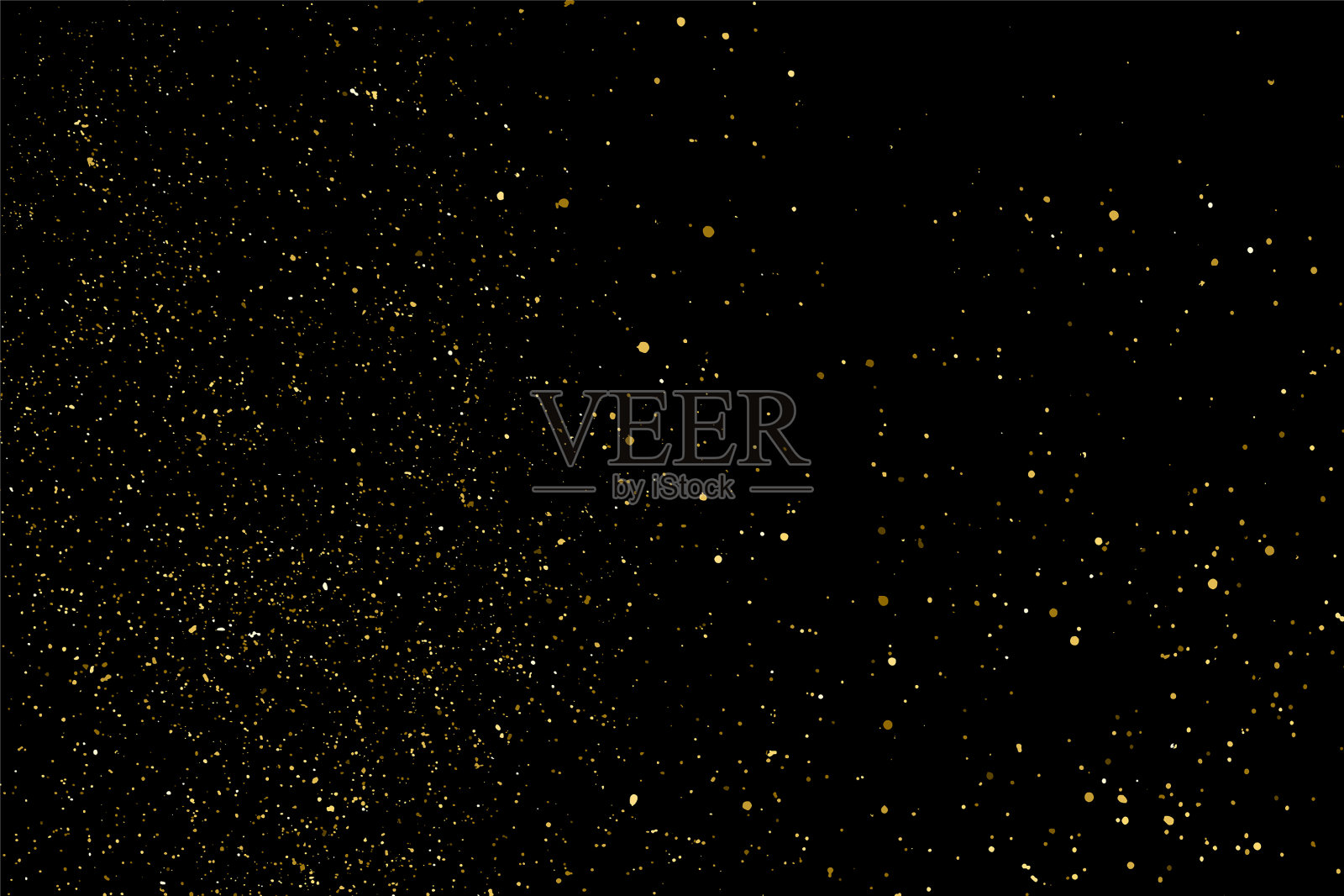 金色的星尘插画图片素材