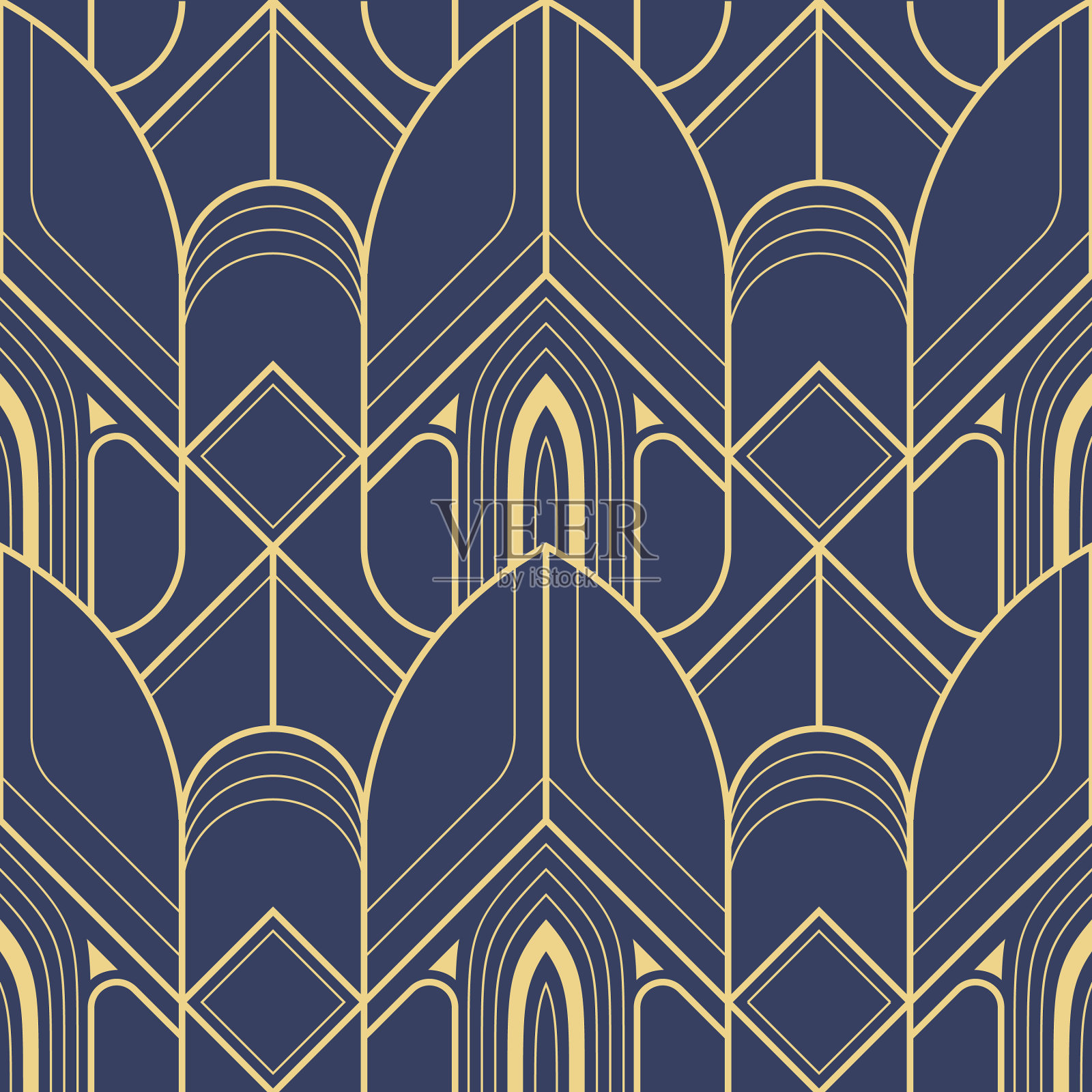 抽象装饰艺术几何图案插画图片素材