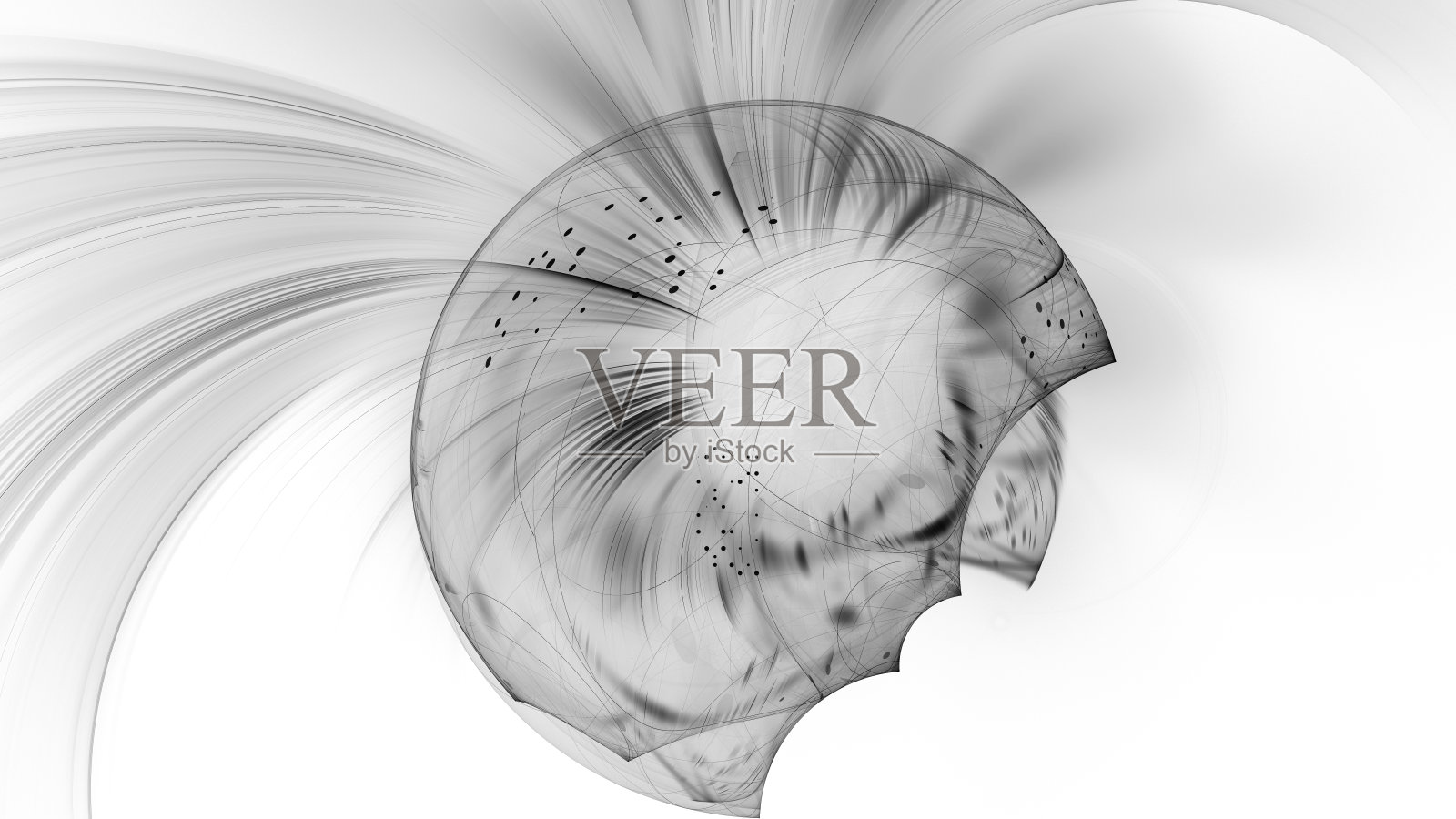 抽象分形三维插图的创意设计照片摄影图片