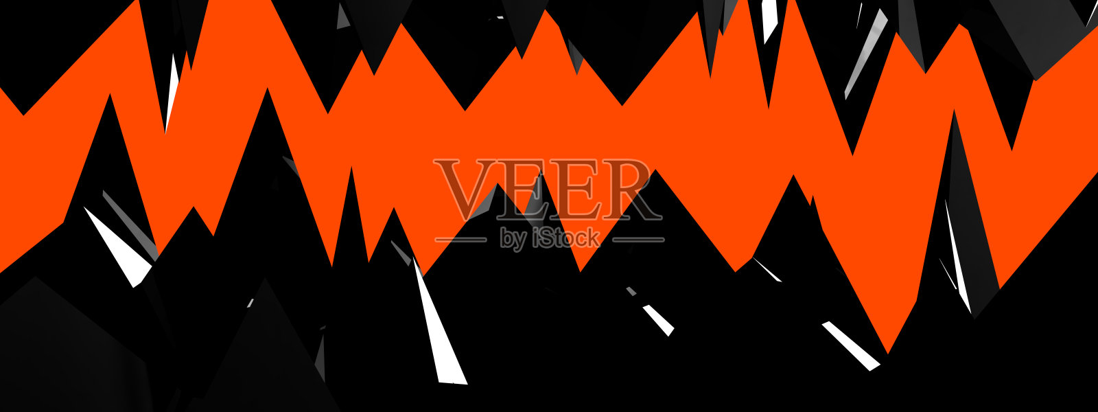 金字塔城。低聚山峰山峰。碎片,冷冰冰的牙齿。美丽而现代的抽象背景。时尚的设计。3D渲染，3D渲染。照片摄影图片