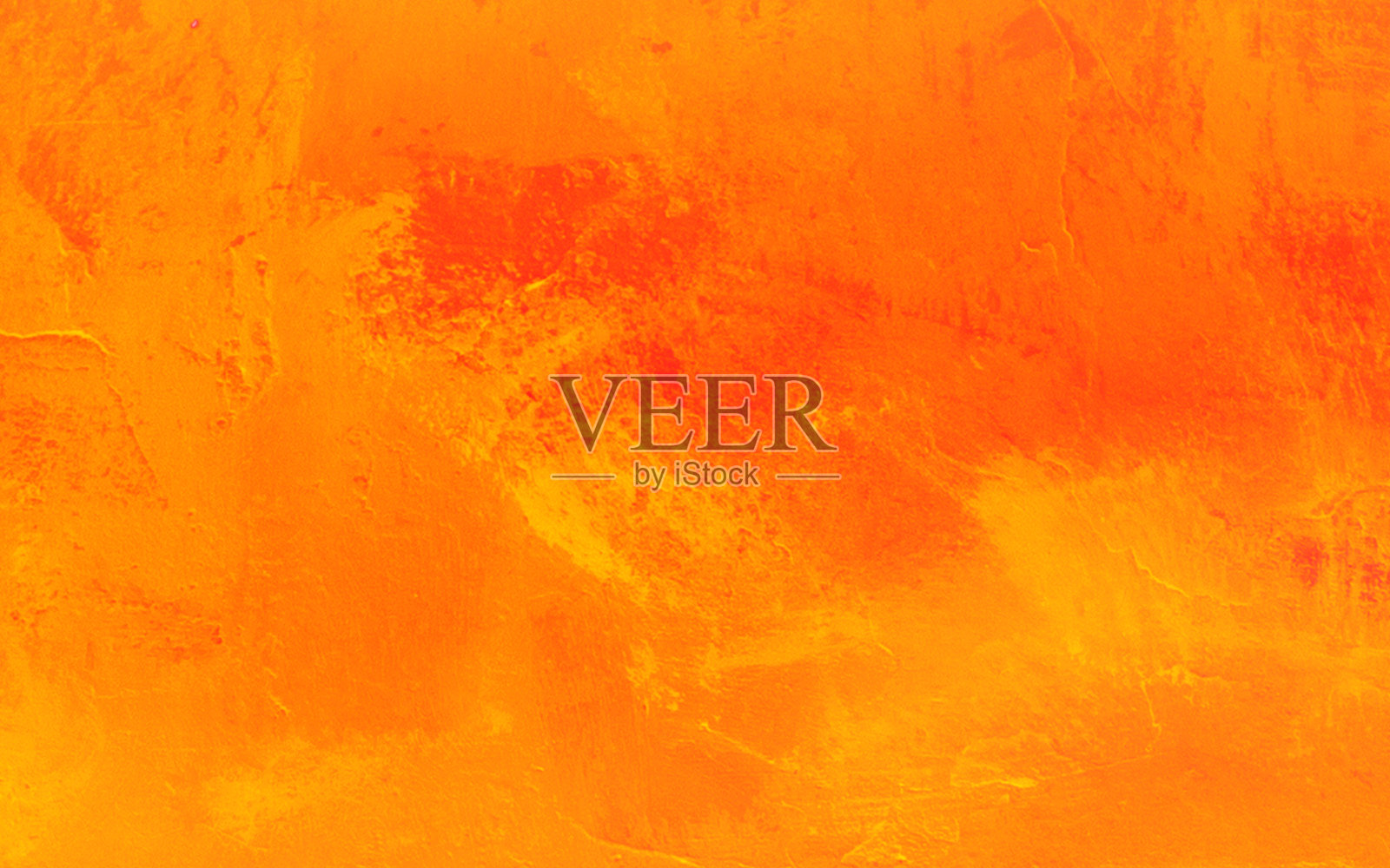 美丽的抽象垃圾装饰暗橙色灰泥空墙背景。照片摄影图片