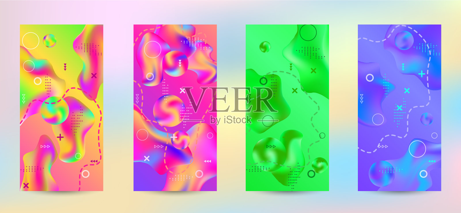 抽象的封面插画图片素材