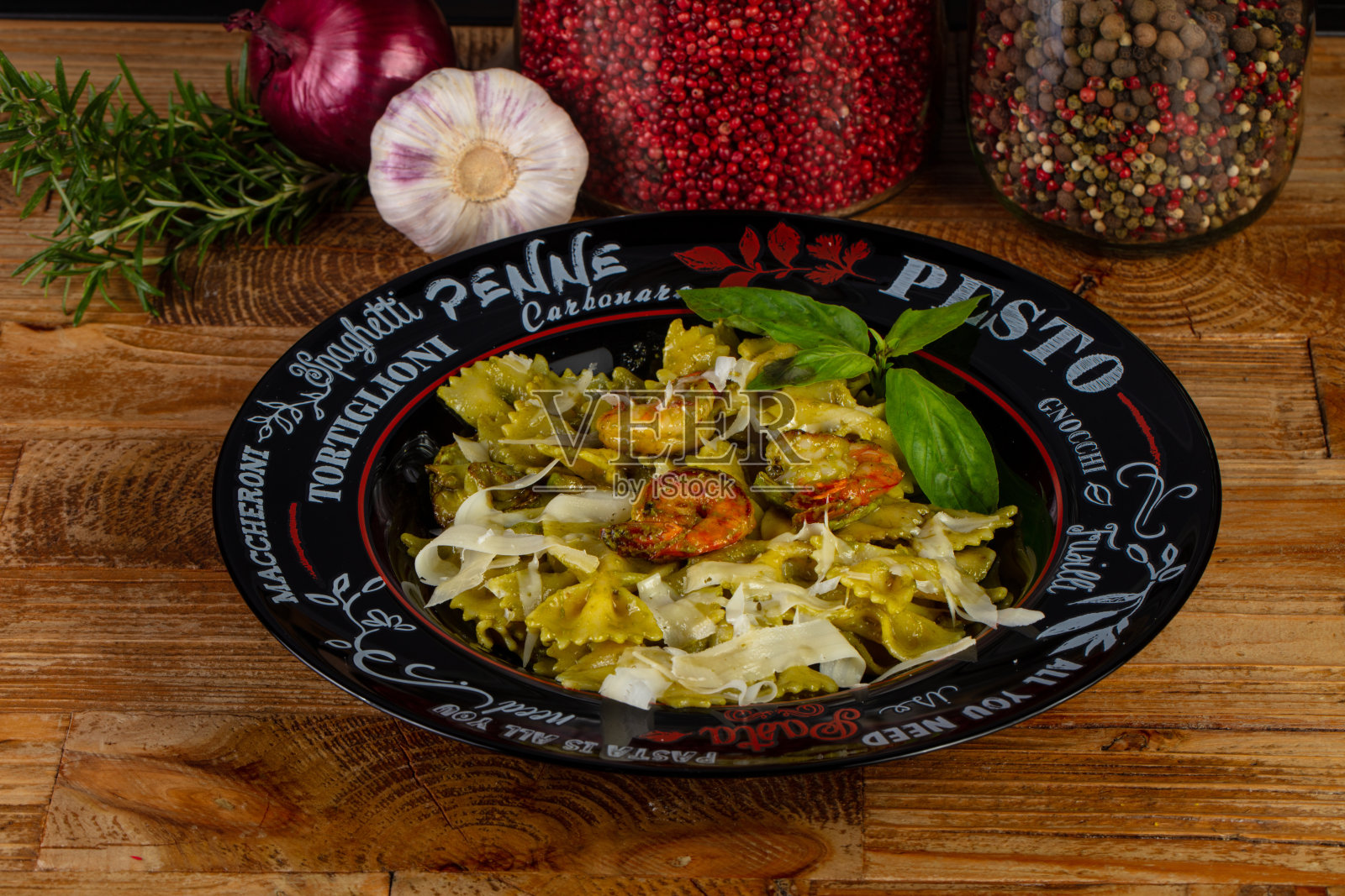 美味的虾面照片摄影图片