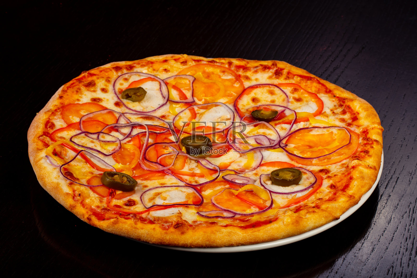 美味的墨西哥披萨照片摄影图片