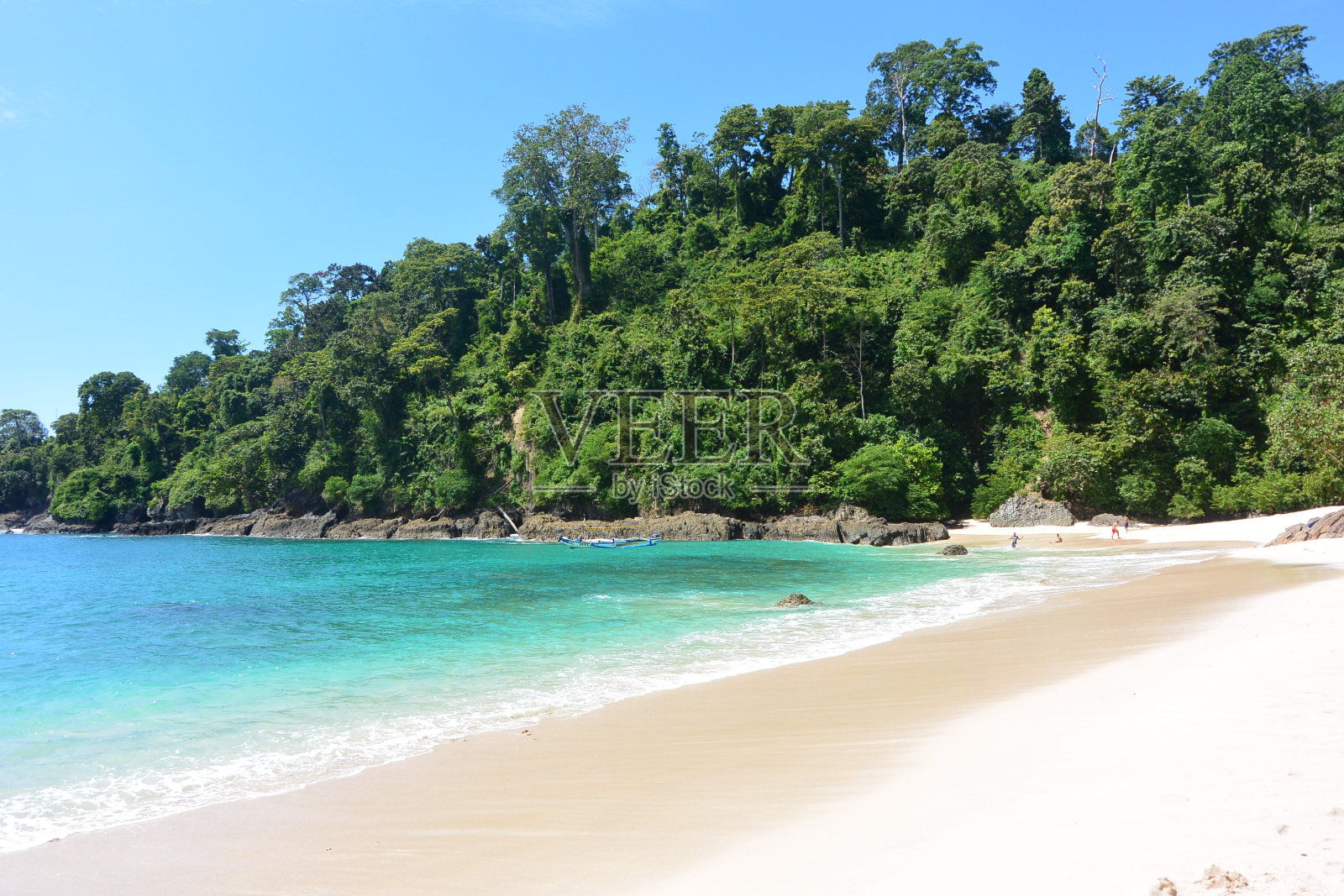 绿色海湾，隐藏的天堂照片摄影图片