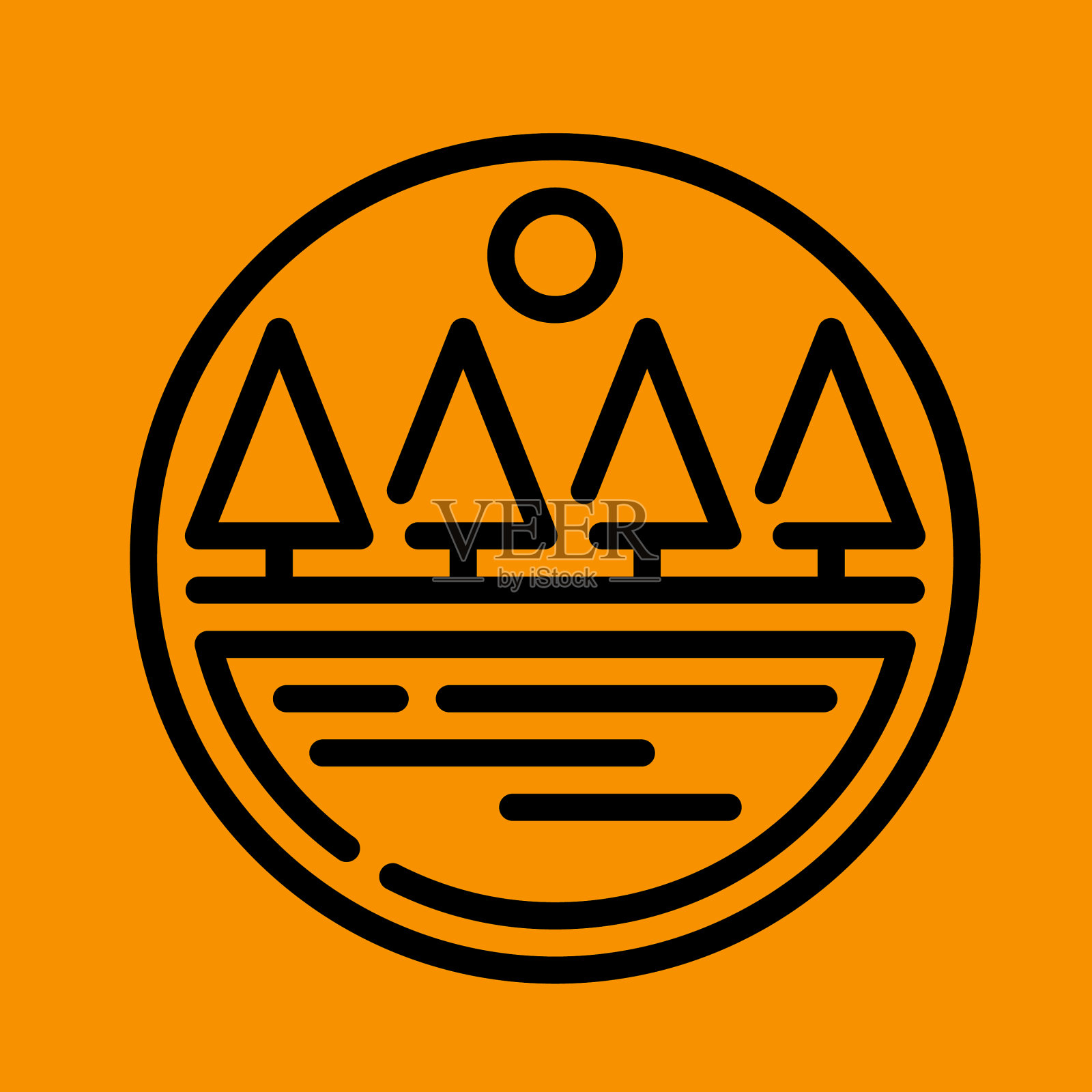 景观会徽图形下载模板现代插画图片素材