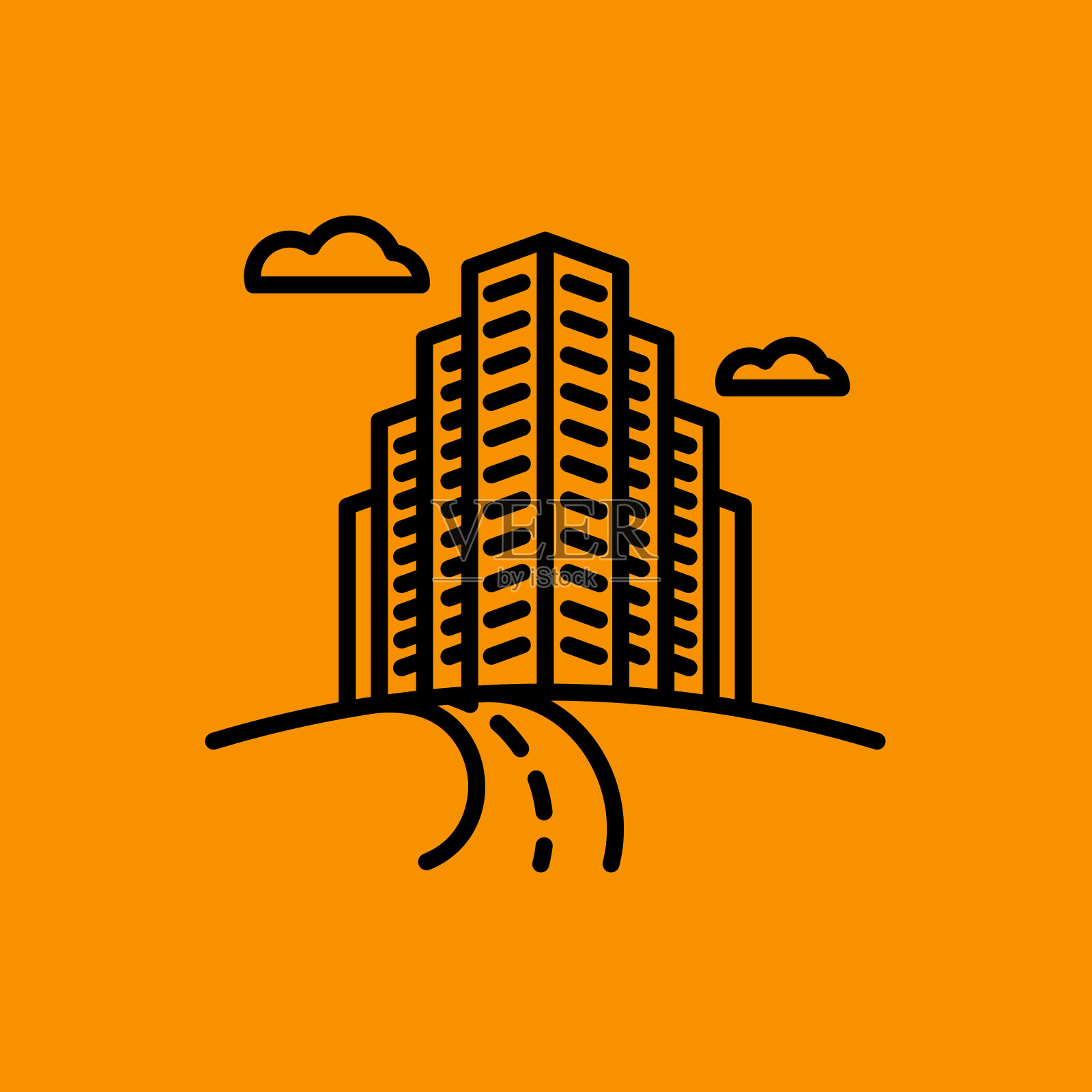 风景图标图形下载模板现代插画图片素材