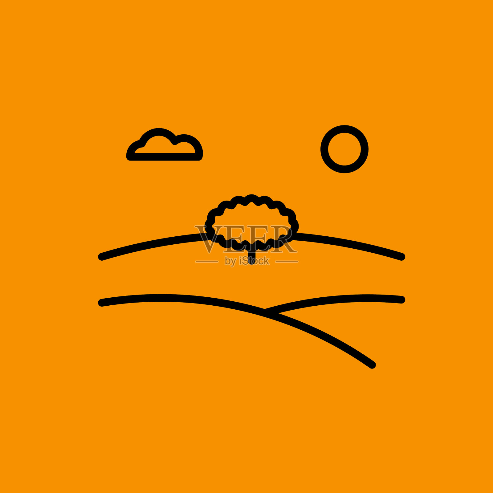 风景图标图形下载模板现代插画图片素材