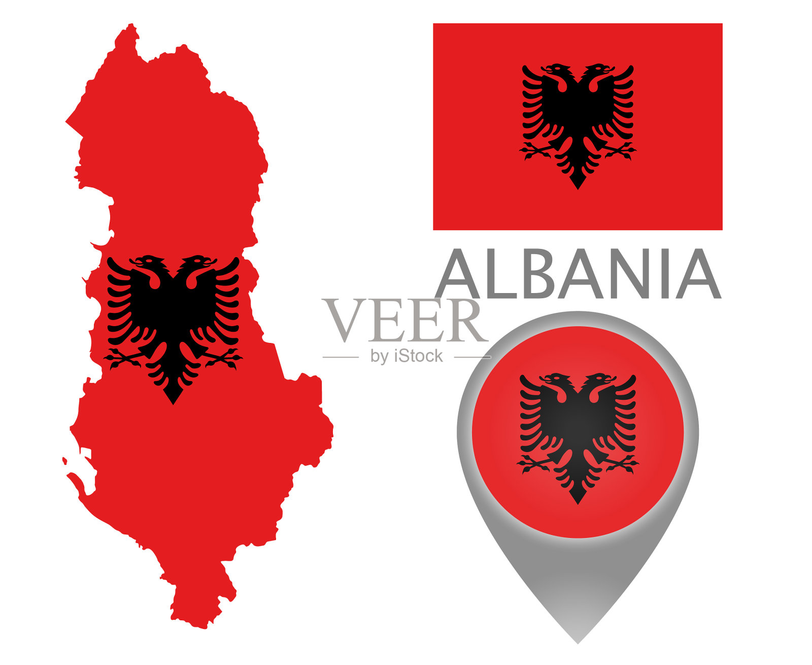 阿尔巴尼亚插画图片素材