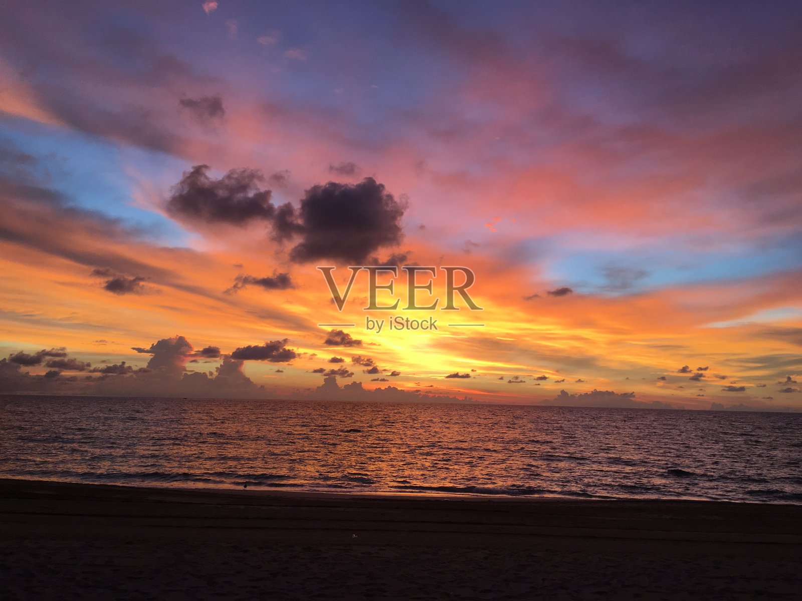 北迈阿密海滩日出照片摄影图片