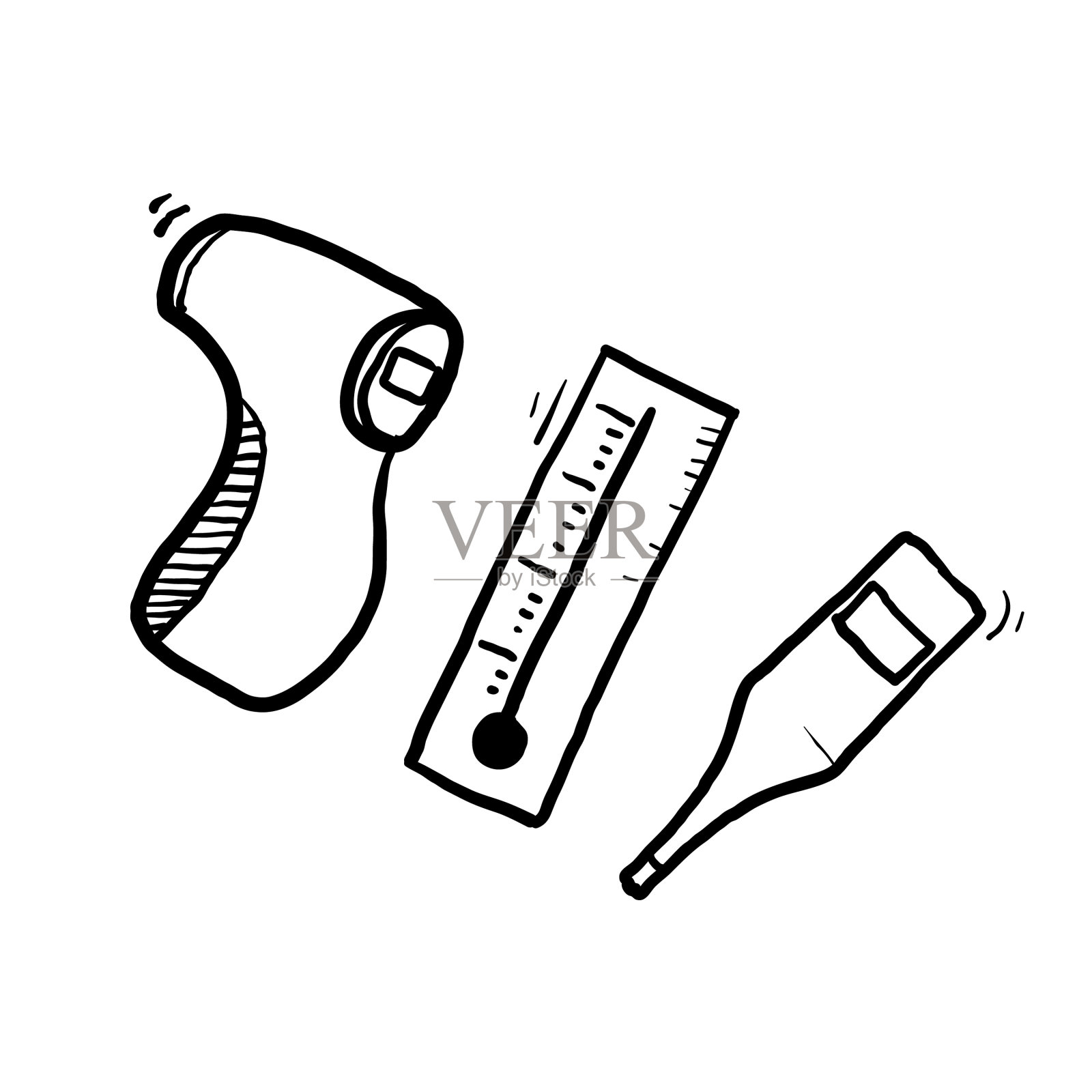 简单设定温度相关手绘设计元素图片