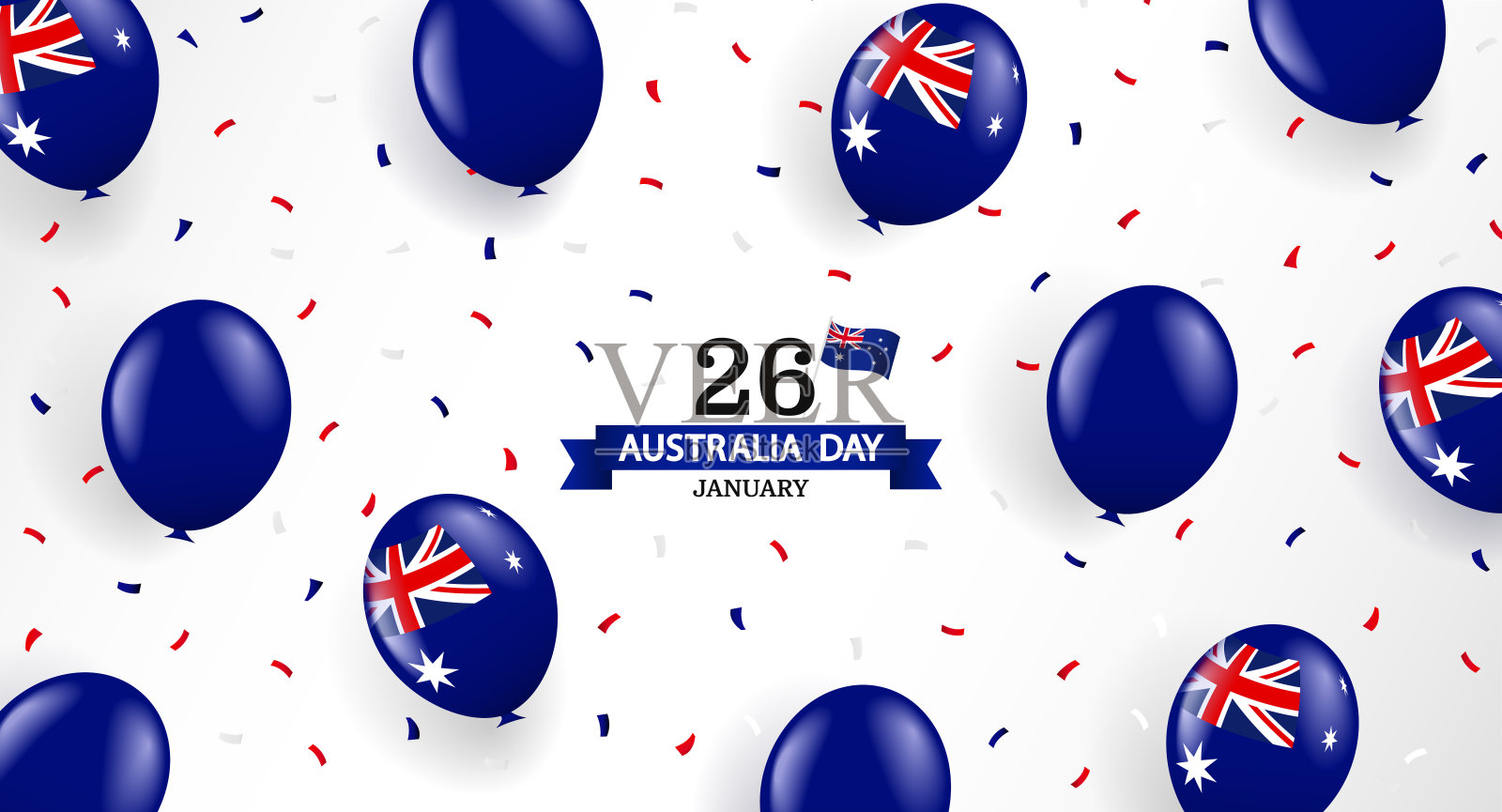 澳大利亚的一天。插画图片素材