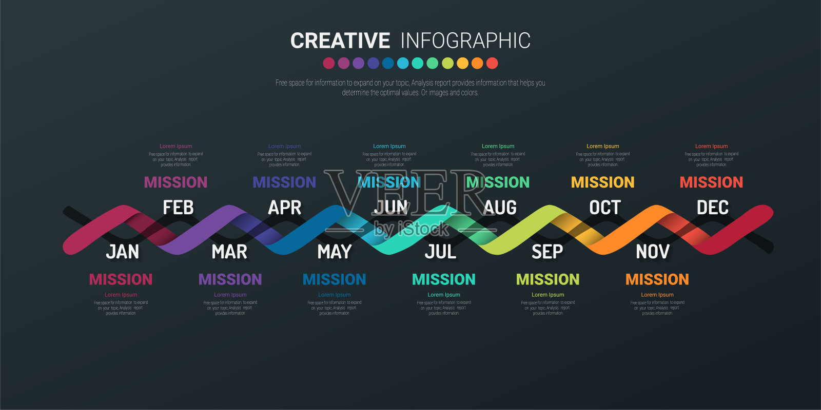 年度计划，月计划设计，演示业务。设计模板素材