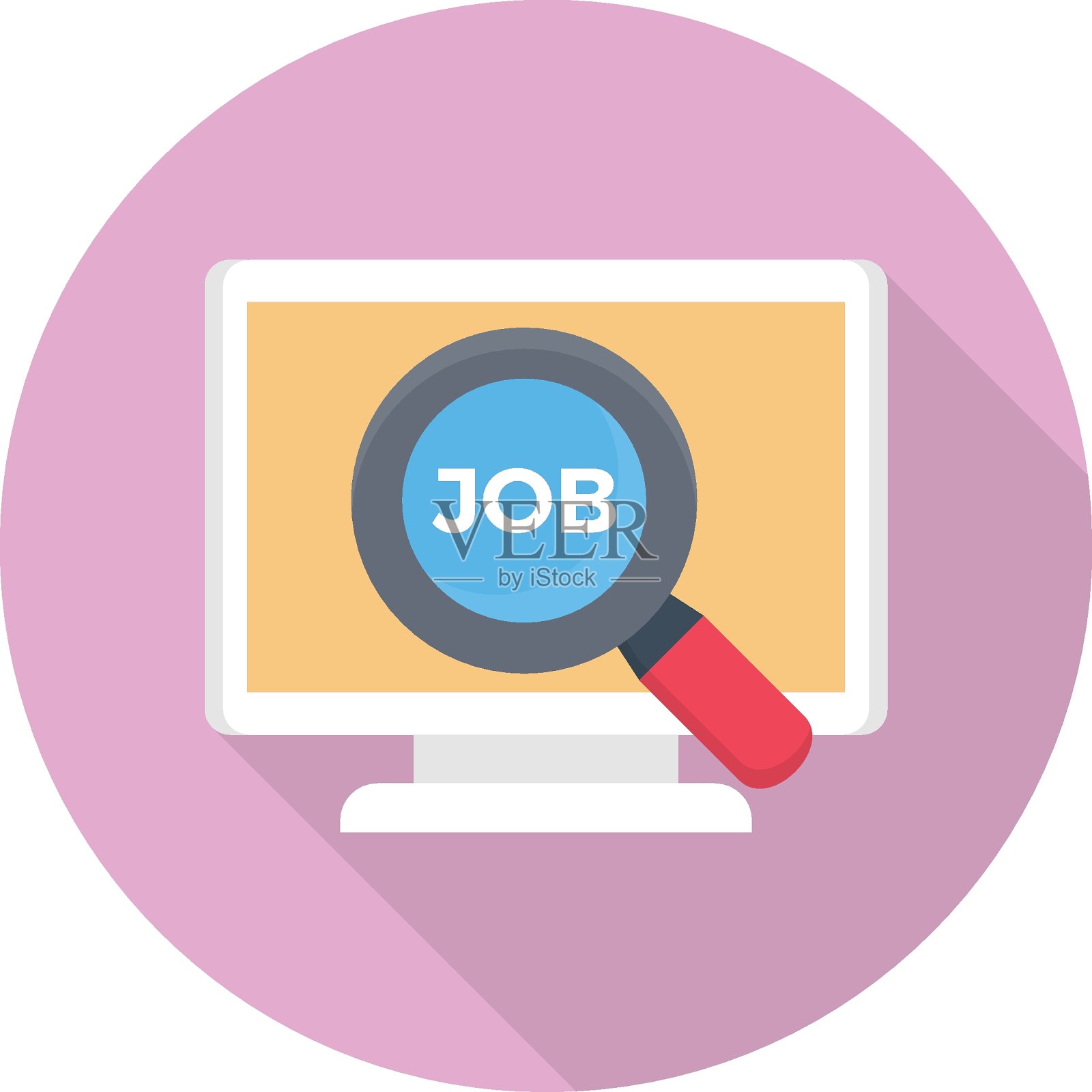 搜索工作插画图片素材