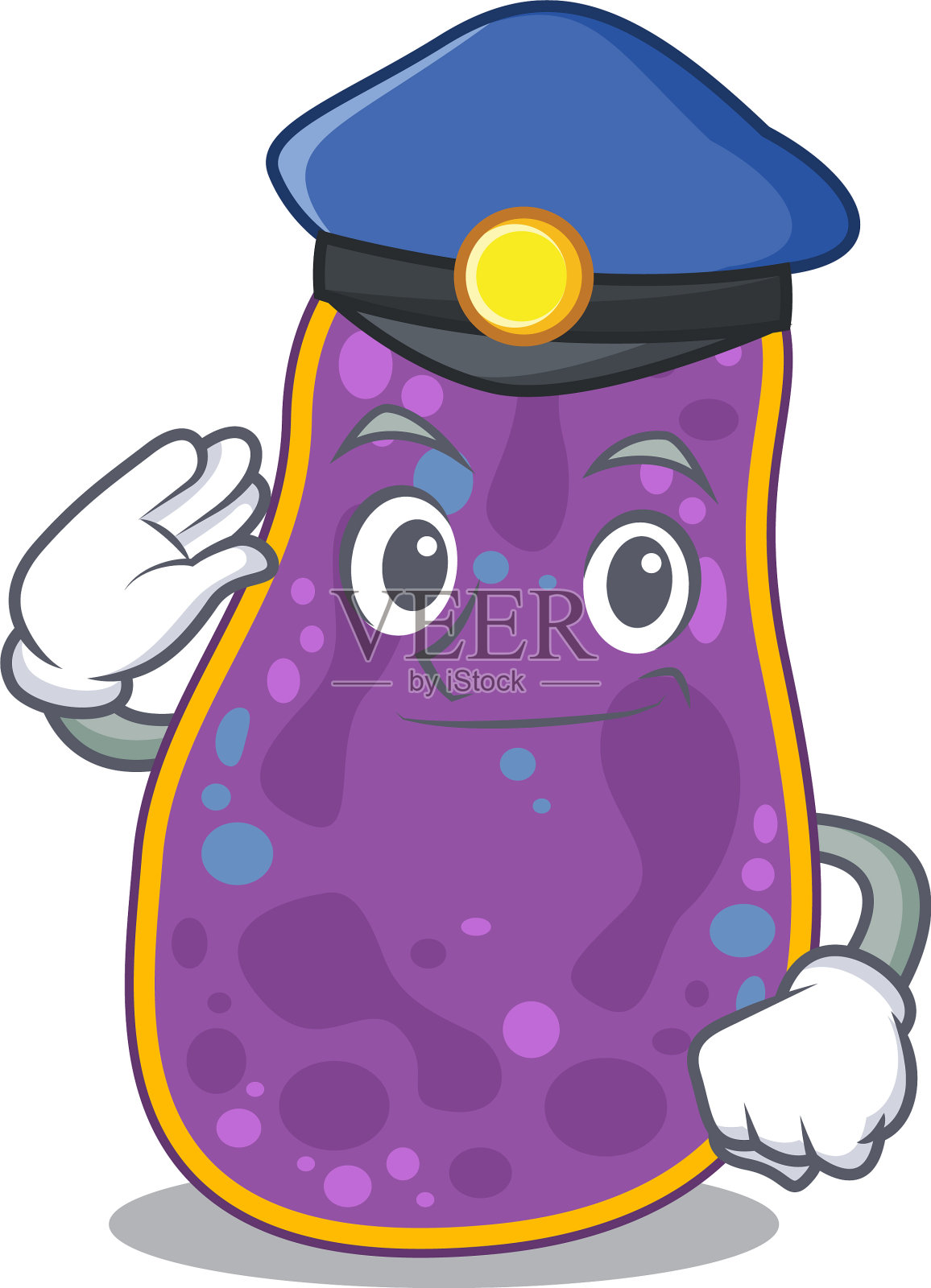 警官吉祥物设计志贺氏sp插画图片素材