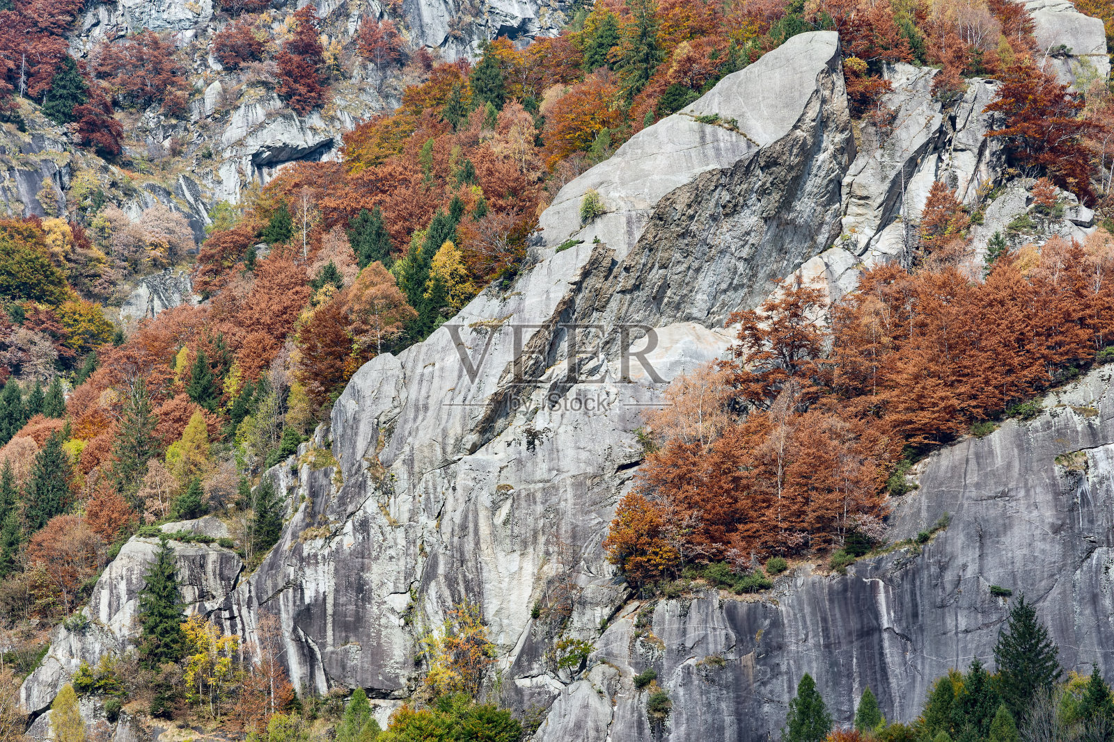 山区的秋天色彩照片摄影图片