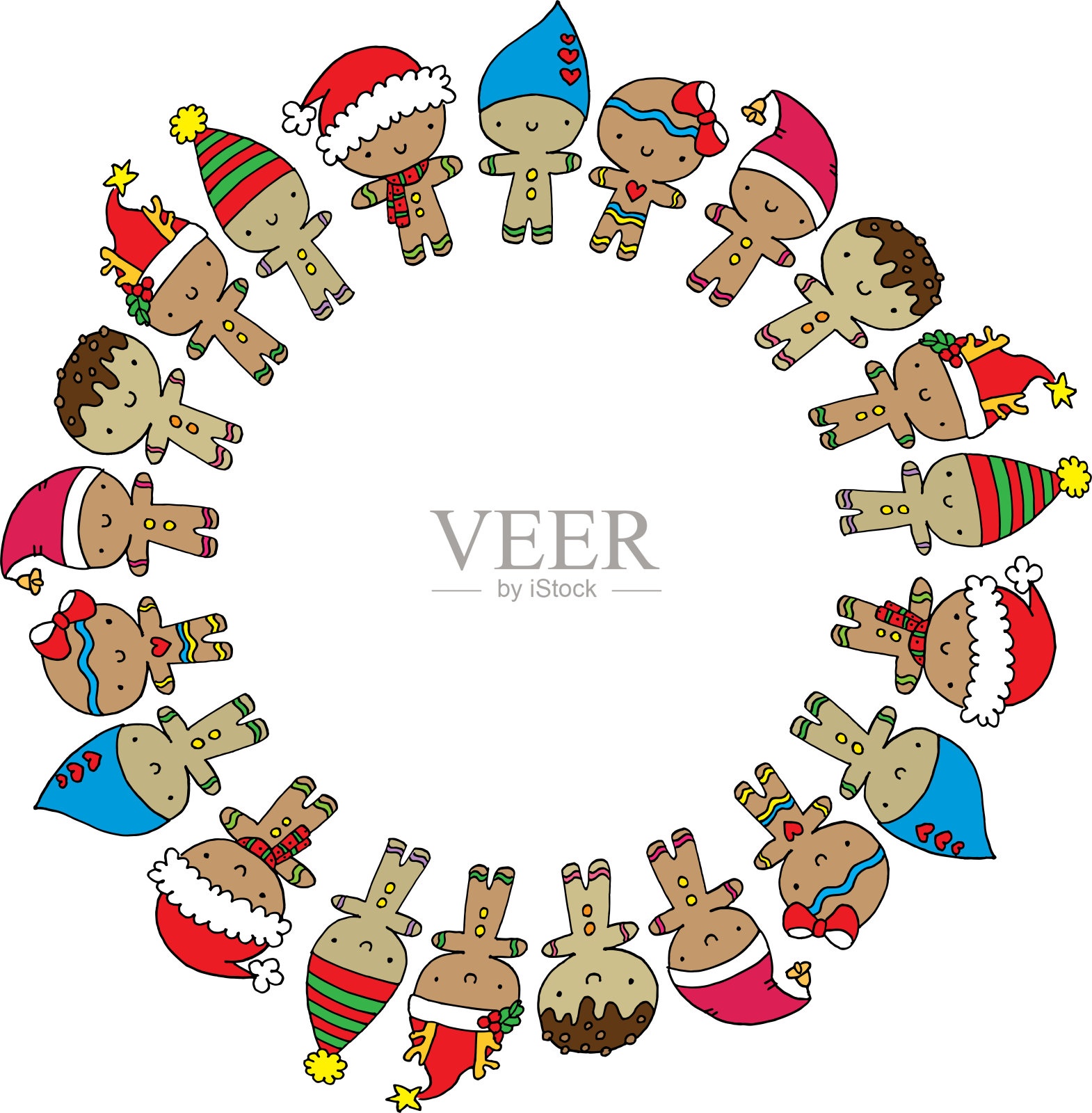 矢量结婚圣诞节边界背景设计元素图片