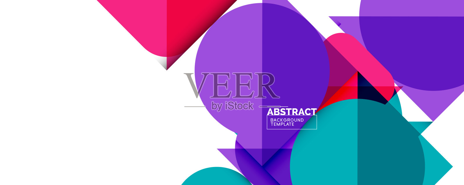 干净的最小几何抽象背景三角形和圆。矢量插图封面，横幅，传单和海报和其他设计插画图片素材