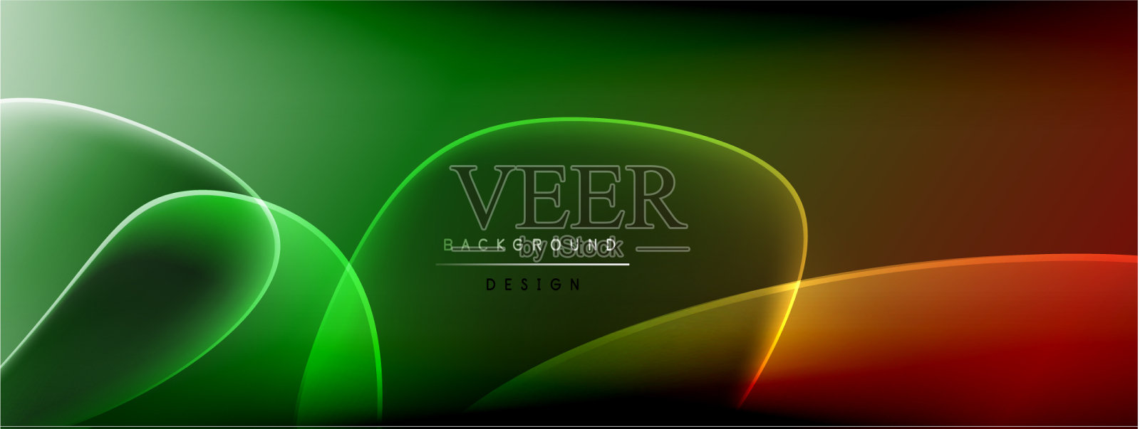 摘要背景-液体气泡的形状插画图片素材